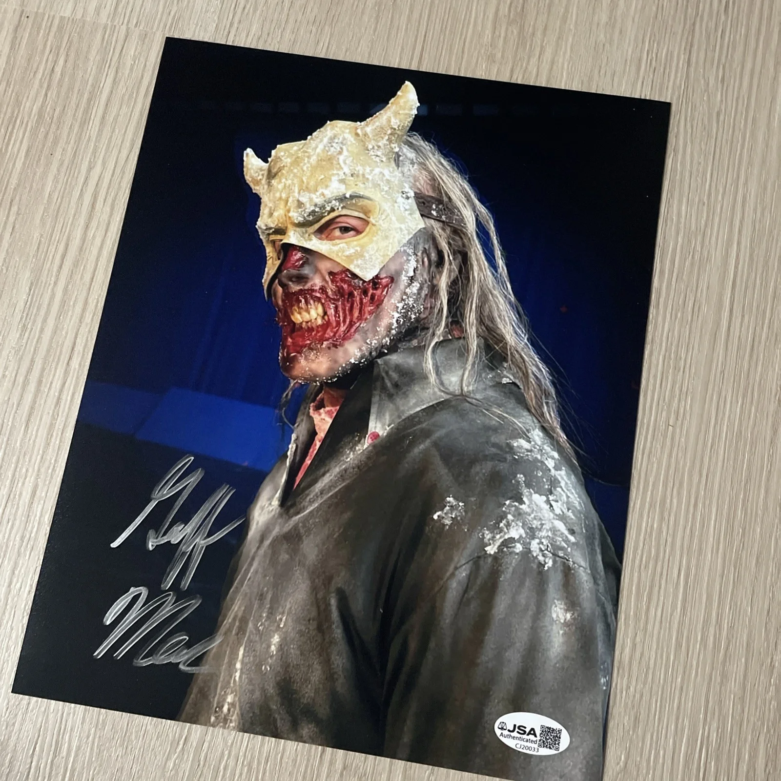 Black Phone 2 Geoff Meech signed Grabber 8x10 JSA Authenticated Autograph, image 5