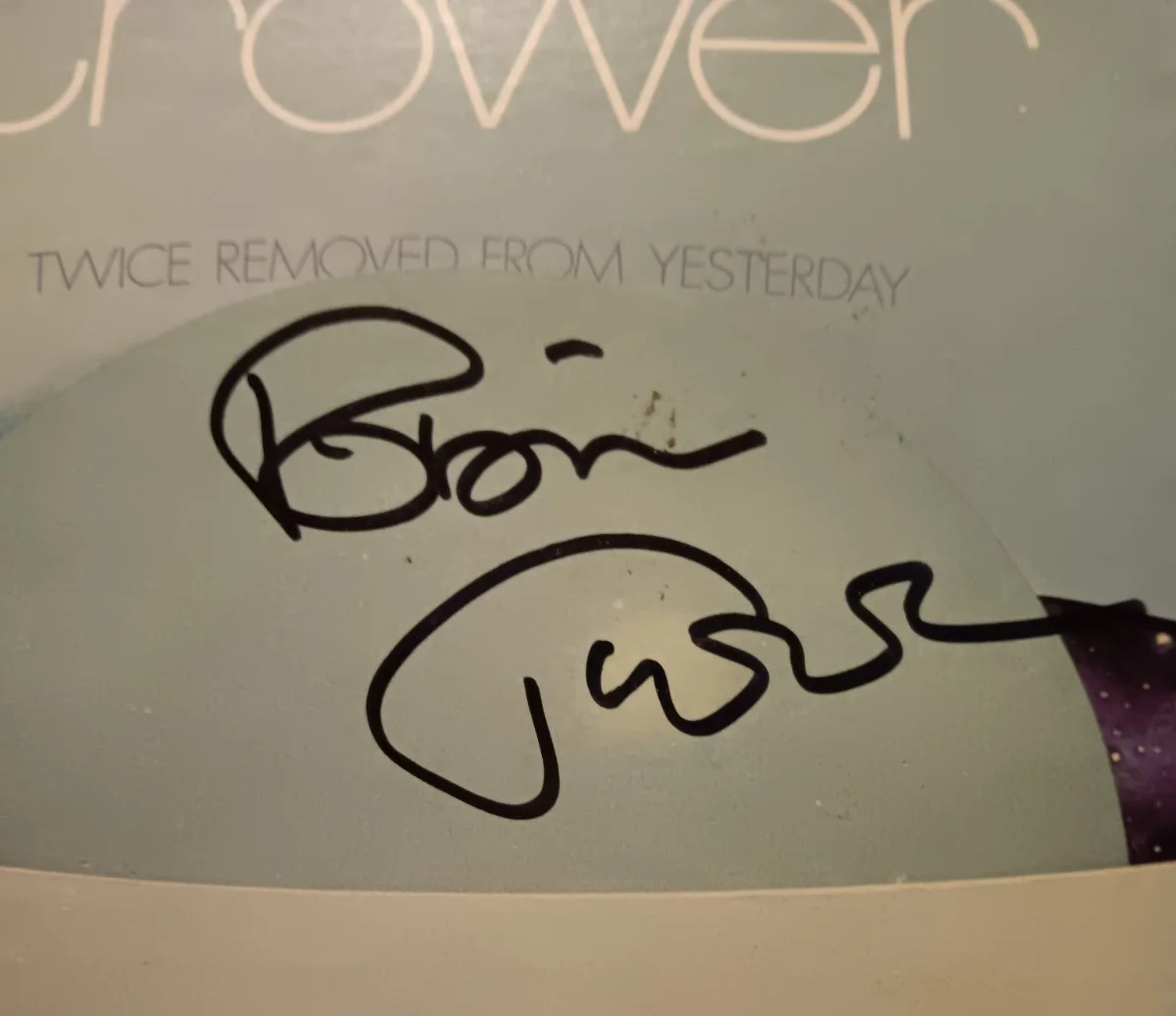 ROBIN TROWER - SIGNED "TWICE REMOVED FROM YESTERDAY" LP 1973 ORIGINAL PRESSING, image 2