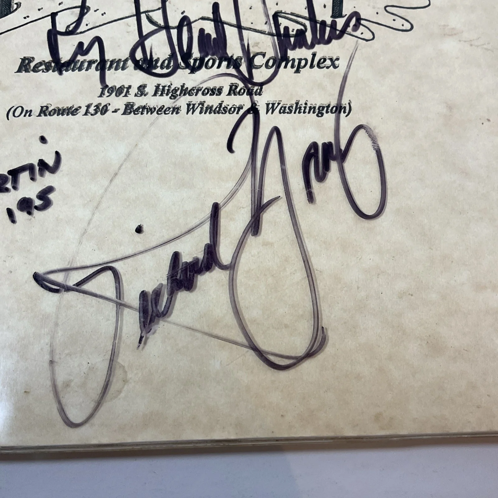 Autographed Menu Signed By The Kentucky Headhunters Dated 1995, изображение 3