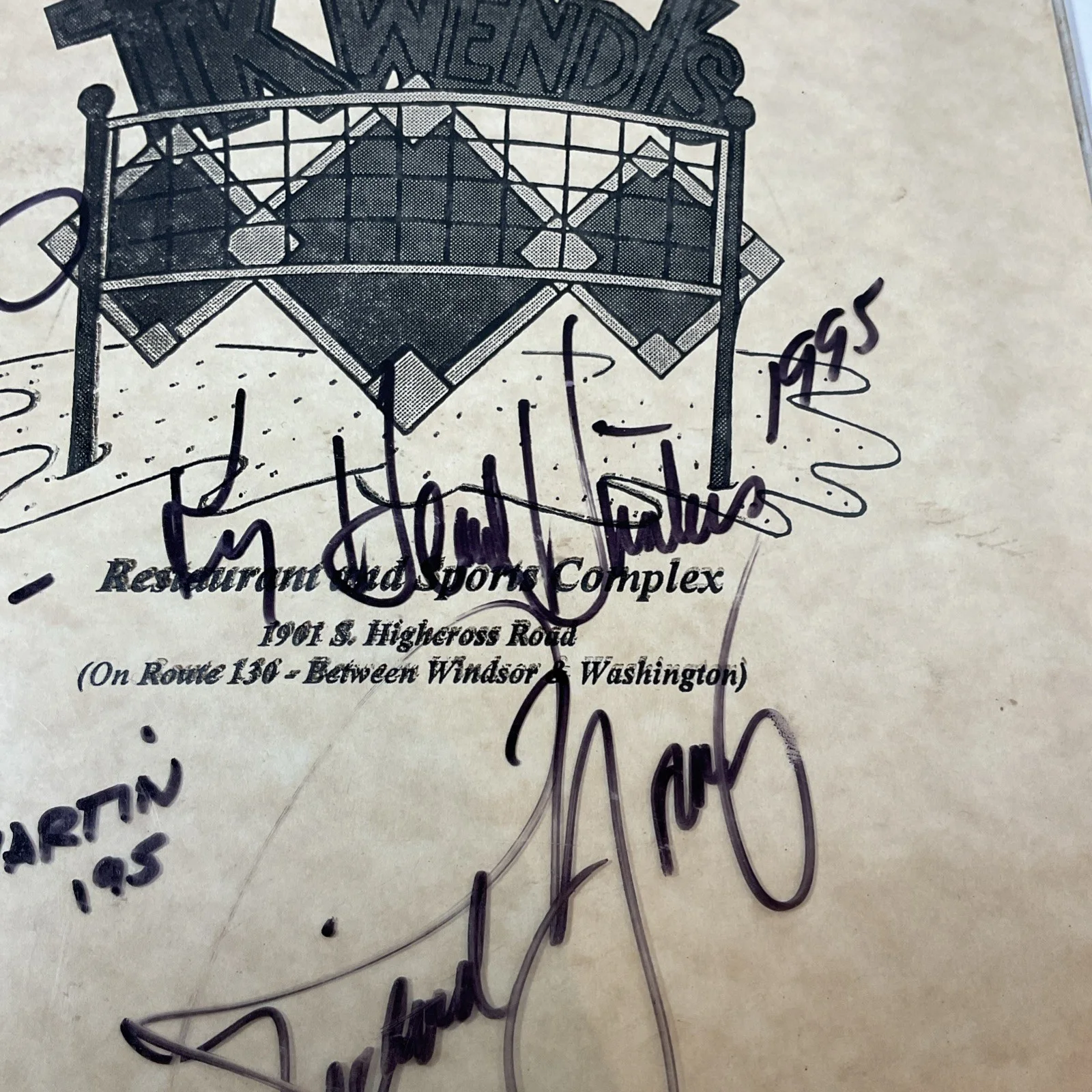 Autographed Menu Signed By The Kentucky Headhunters Dated 1995, изображение 4