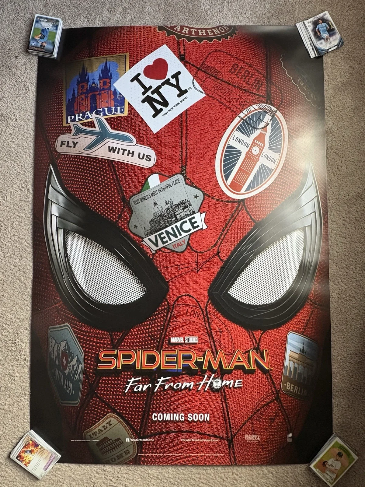 Tom Holland — Tom Holland Signed Autograph Spider-Man: Far From Home FS 27x40 Movie Poster COA, изображение 5