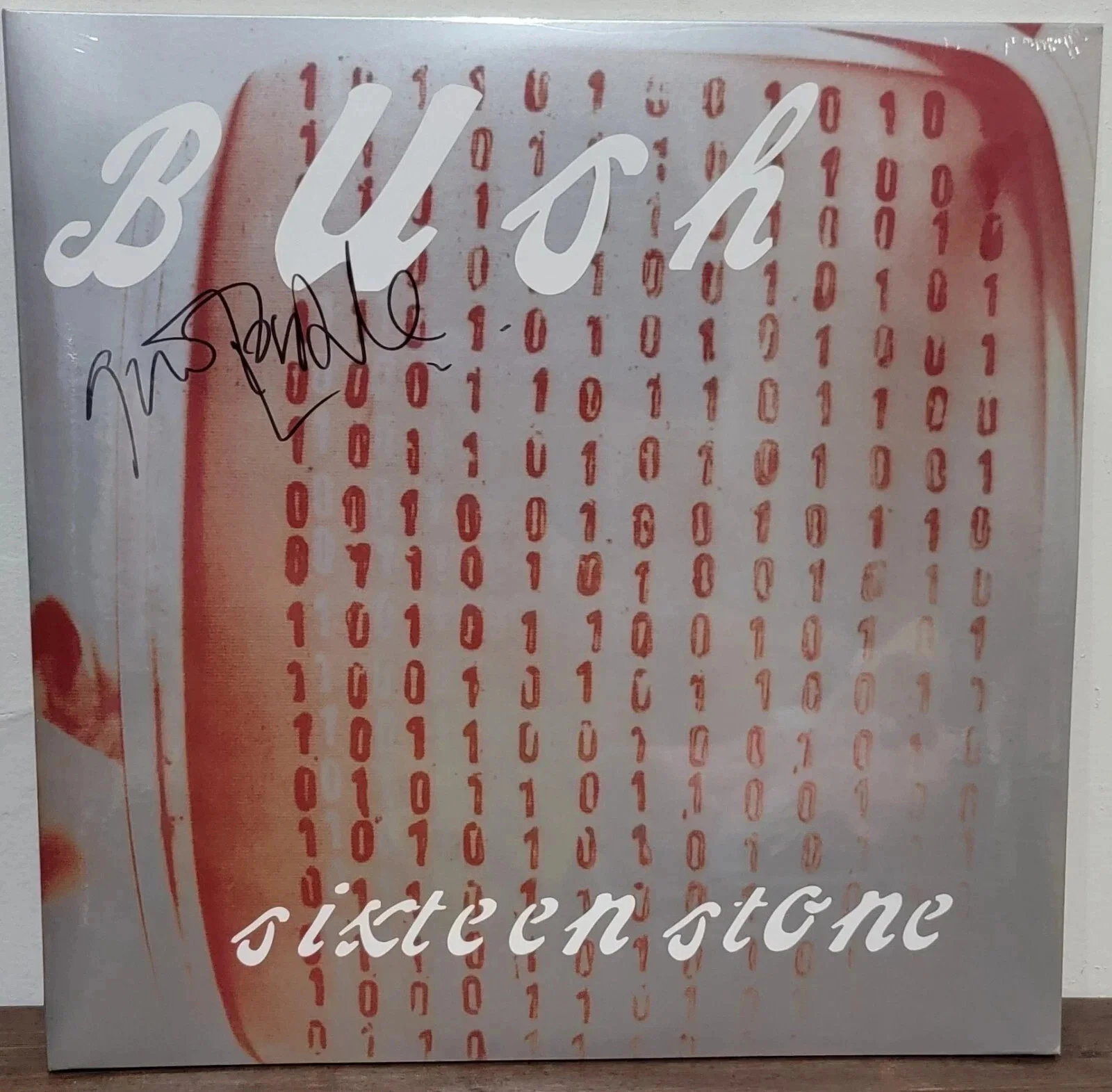 Gavin Rossdale — AUTOGRAPHED Bush Sixteen Stone Gavin Rossdale Red 30th Vinyl LP SIGNED *In Hand*
