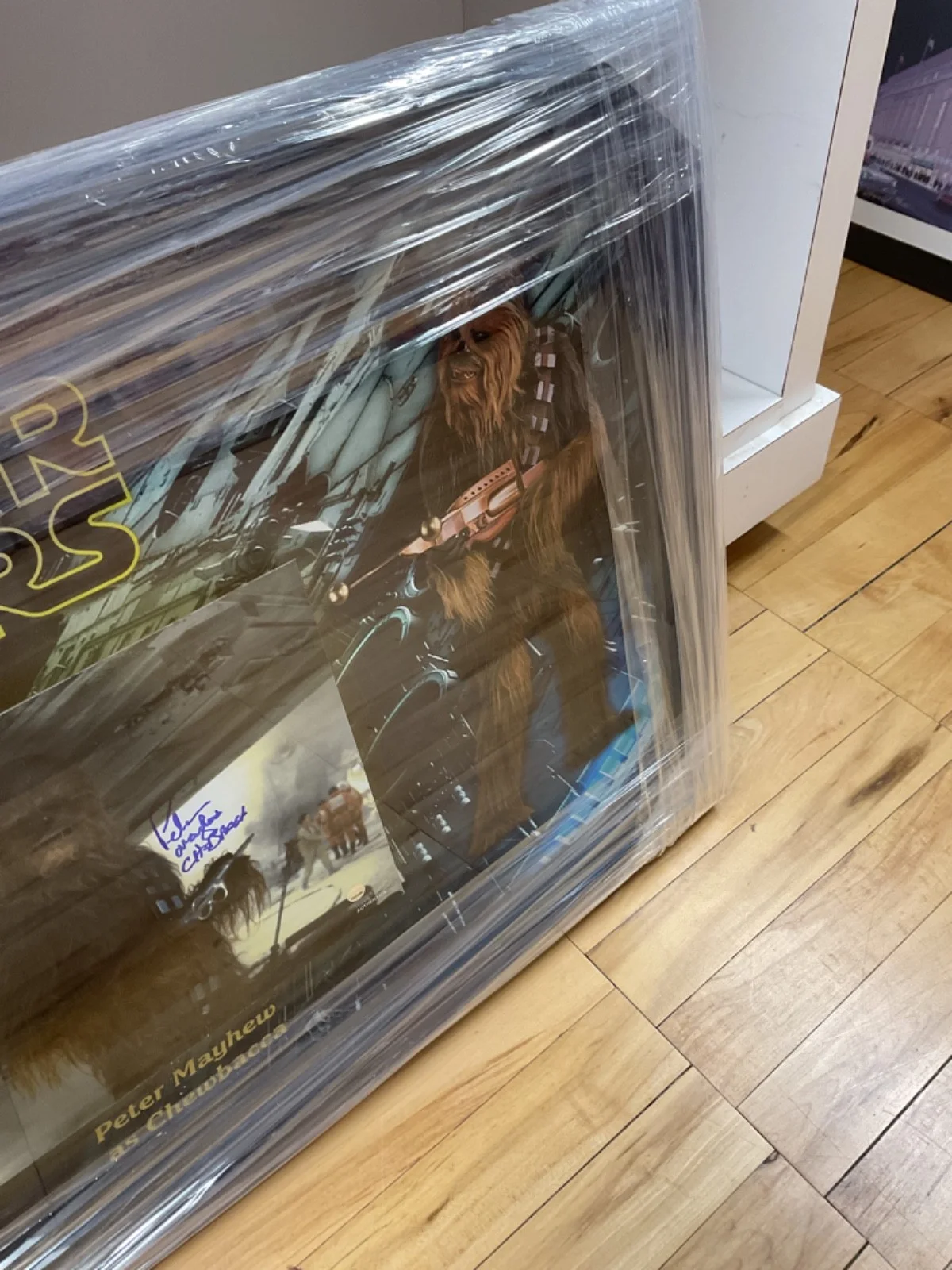 Peter Mayhew — Peter Mayhew Chewbacca Star Wars Signed Raised Movie Photo Steiner COA, изображение 3
