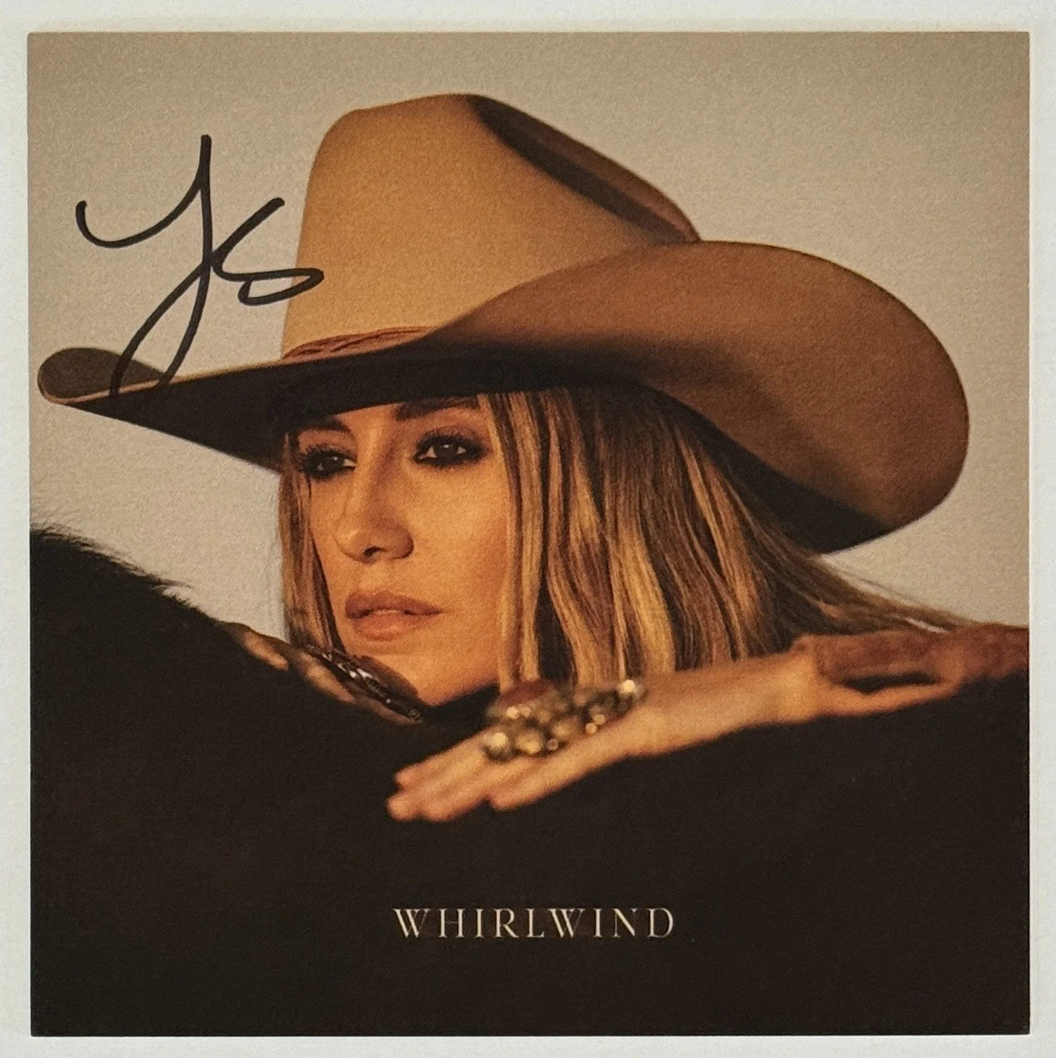 FRAMED Lainey Wilson SIGNED Photo Card & Whirlwind CD BAS Beckett COA Autograph, image 3