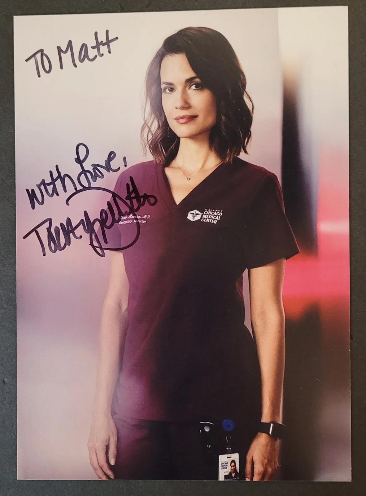 Torrey DeVitto — Torrey DeVitto Actress Chicago Med Autographed One 8"x8" & Three 5"x7" Photos, изображение 4