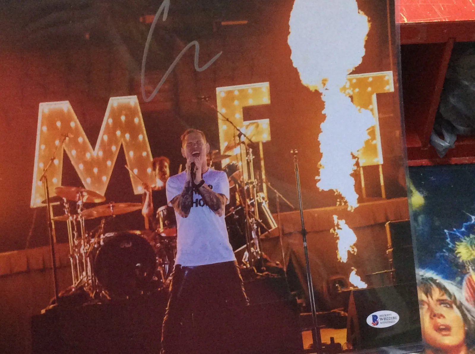Corey Taylor Signed Slipknot 11x14 Photo Autographed Beckett Witnessed COA., изображение 2