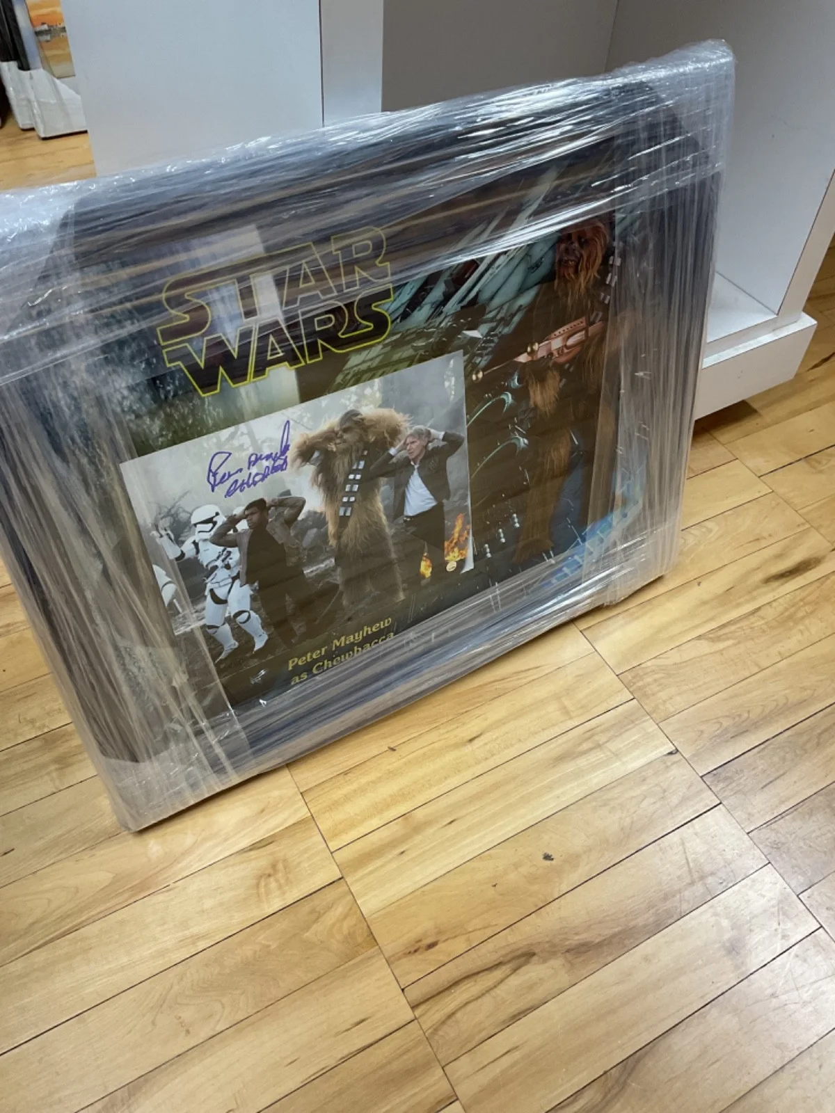 Peter Mayhew — Peter Mayhew Chewbacca Star Wars Framed Signed Movie 10x8 Photo Raised, 22x18
