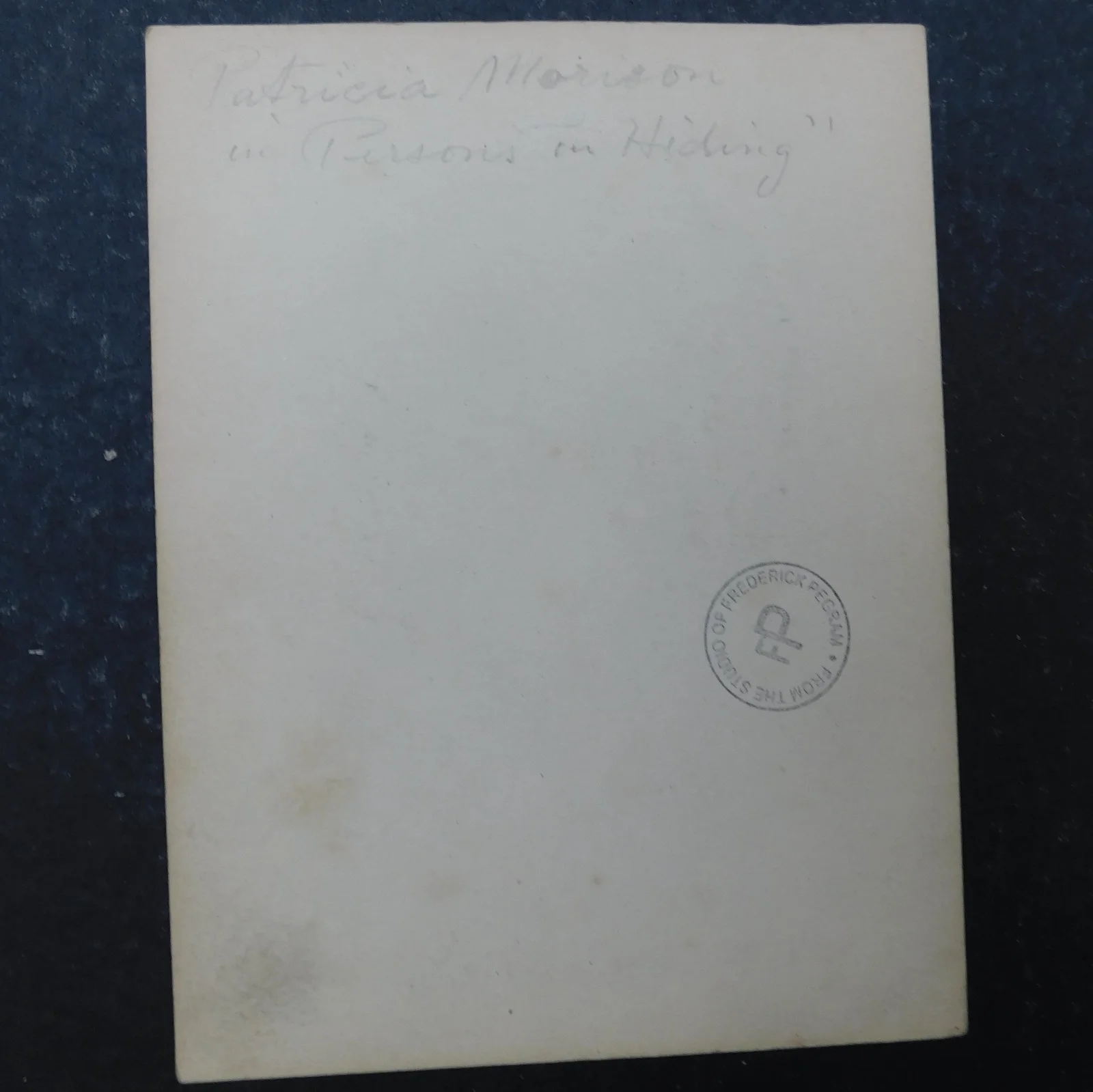 VERY RARE SKETCH OF PATRICIA MORISON AMERICAN ACTRESS FREDERICK PEGRAM STUDIO, изображение 2