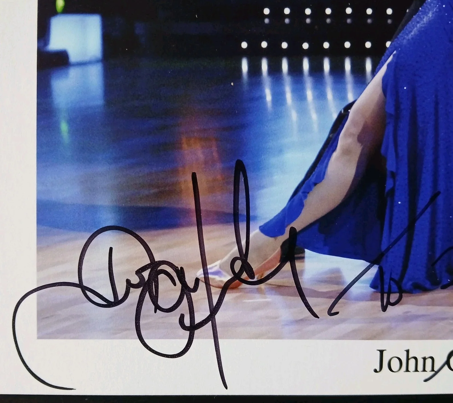 John O'Hurley — John O'Hurley & Charlotte Jorgensen Signed Photo (to Johanna) Dancing W/the Star, изображение 2