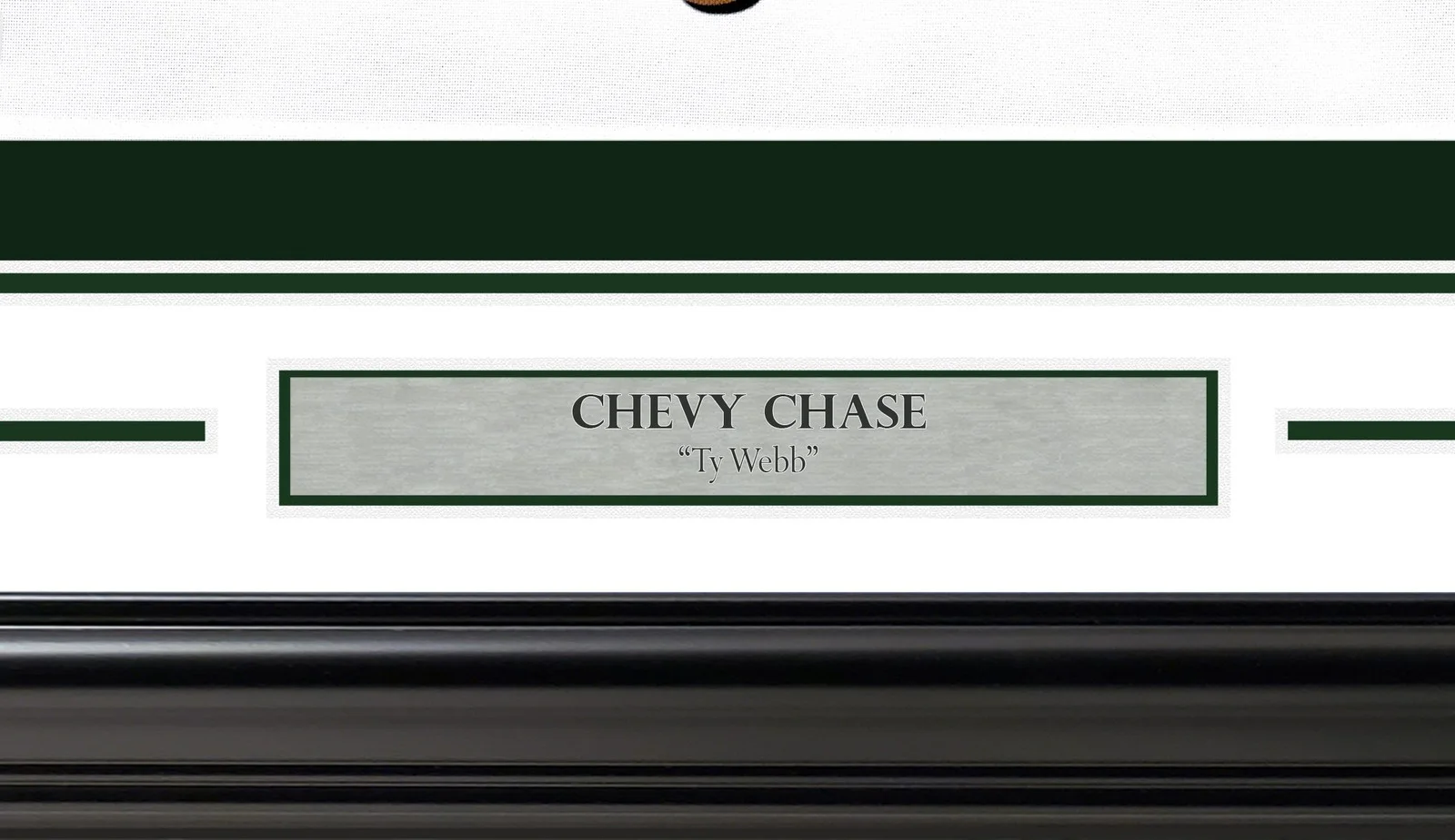 Chevy Chase — Chevy Chase Signed Framed White Caddyshack Golf Pin Flag Beckett Wit, image 5