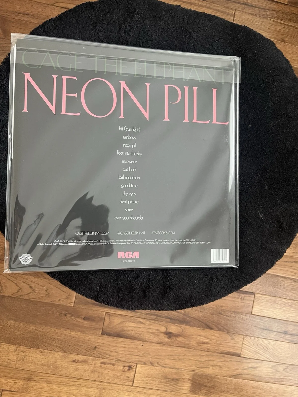 *Signed On Cover* Neon Pill Cage The Elephant Signed Vinyl, image 2