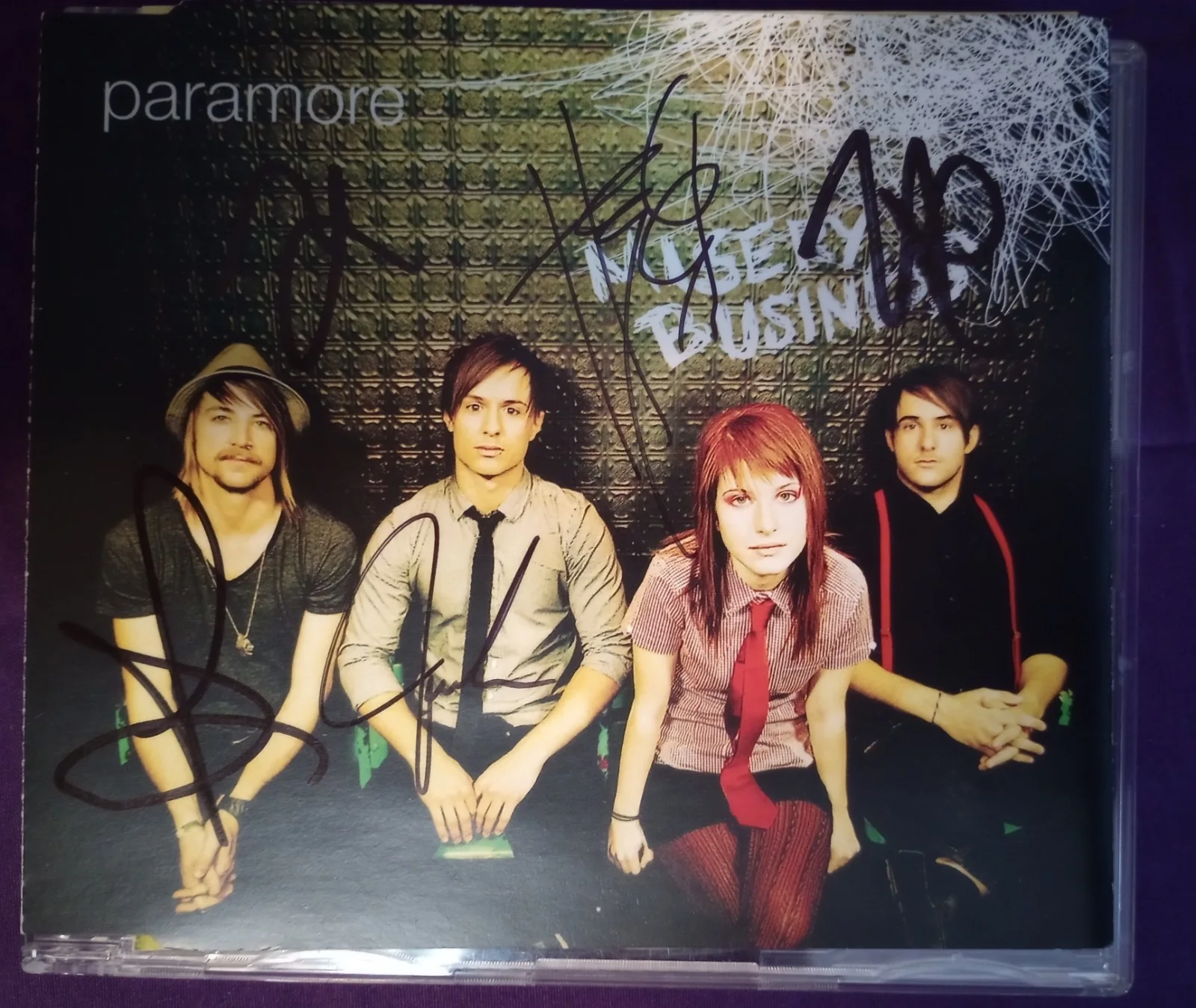SIGNED Paramore Misery Business Live from London Astoria CD W/Video SIGNED, image 2