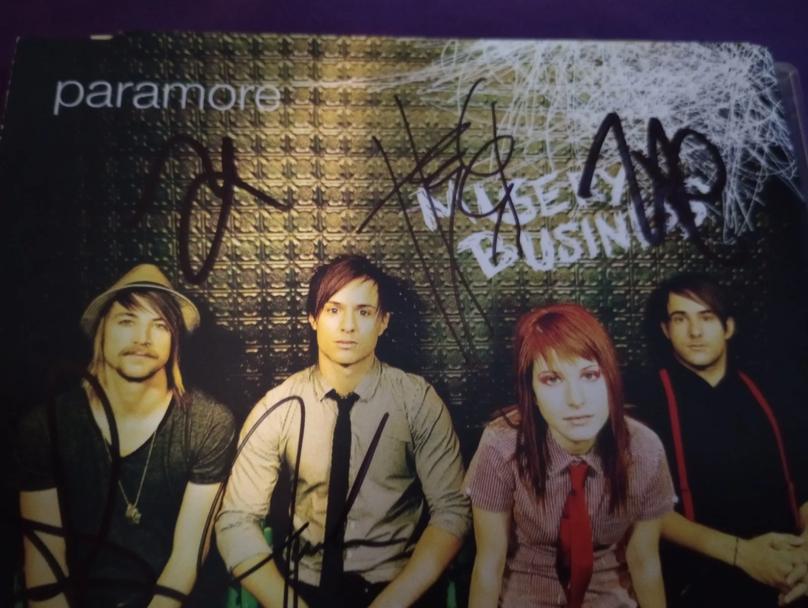 SIGNED Paramore Misery Business Live from London Astoria CD W/Video SIGNED, image 3