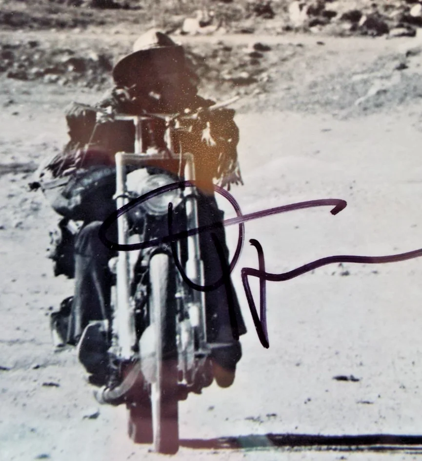 Peter Fonda, Dennis Hopper — PETER FONDA & DENNIS HOPPER SIGNED & Framed 8X10 EASY RIDER Pic !, image 4