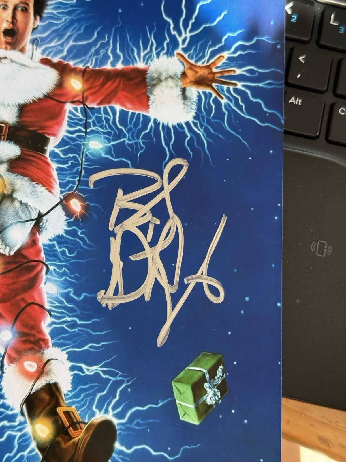 Chevy Chase — Chevy Chase Beverly D'Angelo Dual Signed 8x10 Photo Christmas Vacation JSA COA, image 2
