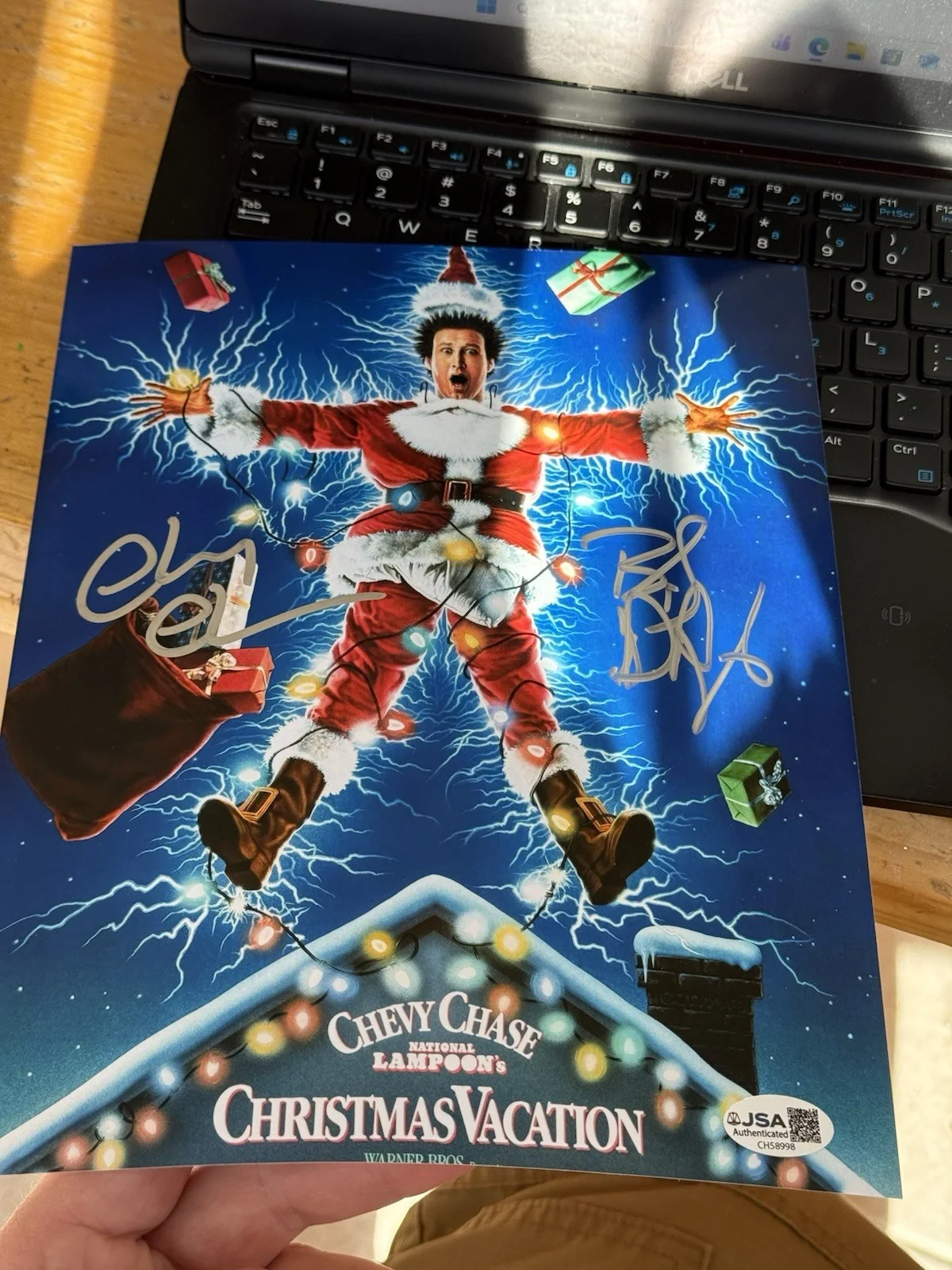 Chevy Chase — Chevy Chase Beverly D'Angelo Dual Signed 8x10 Photo Christmas Vacation JSA COA, image 5