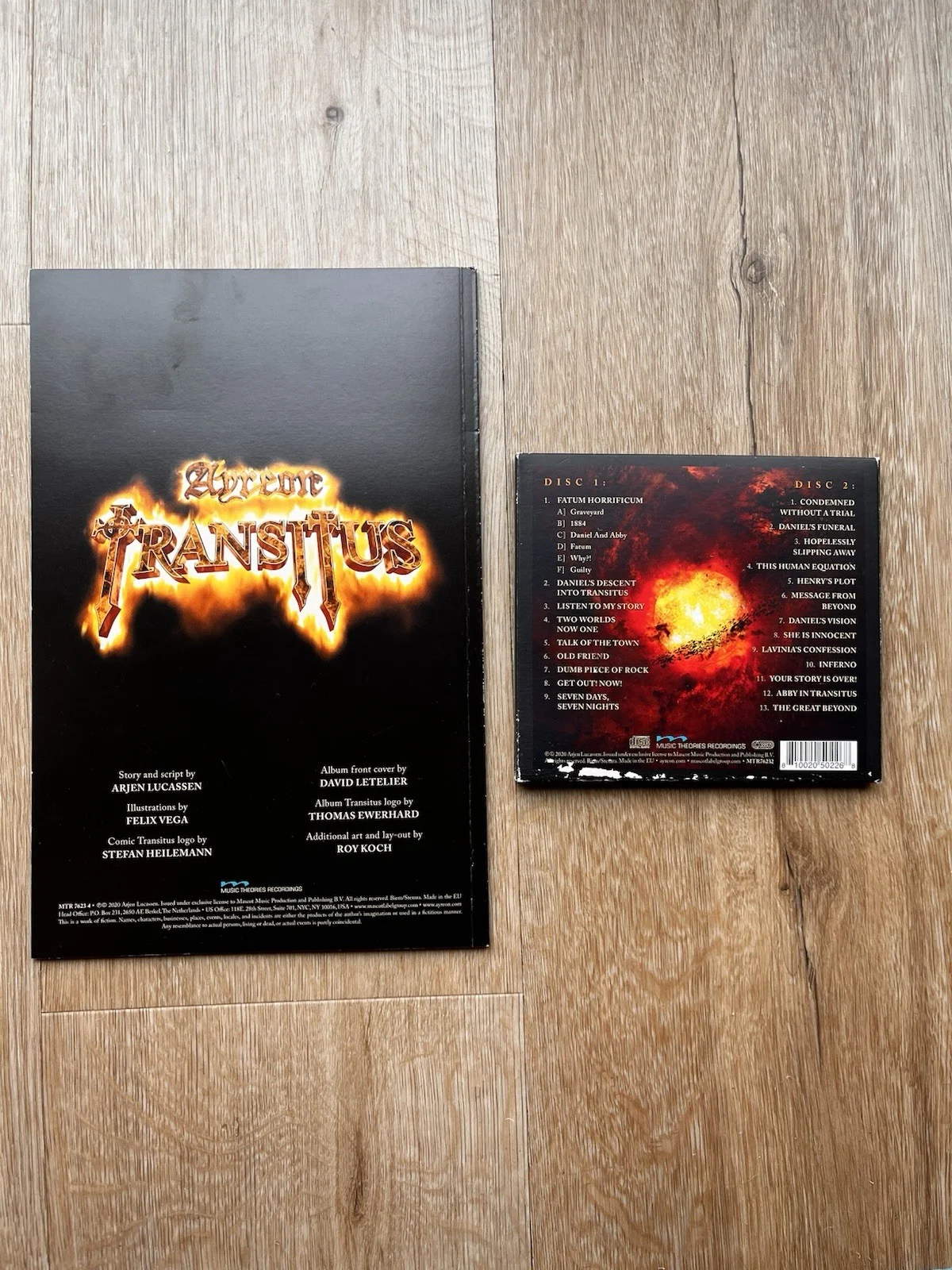 Transitus by Ayreon (Two-Part CD, 2020), SIGNED, with Booklet and Graphic novel, изображение 2