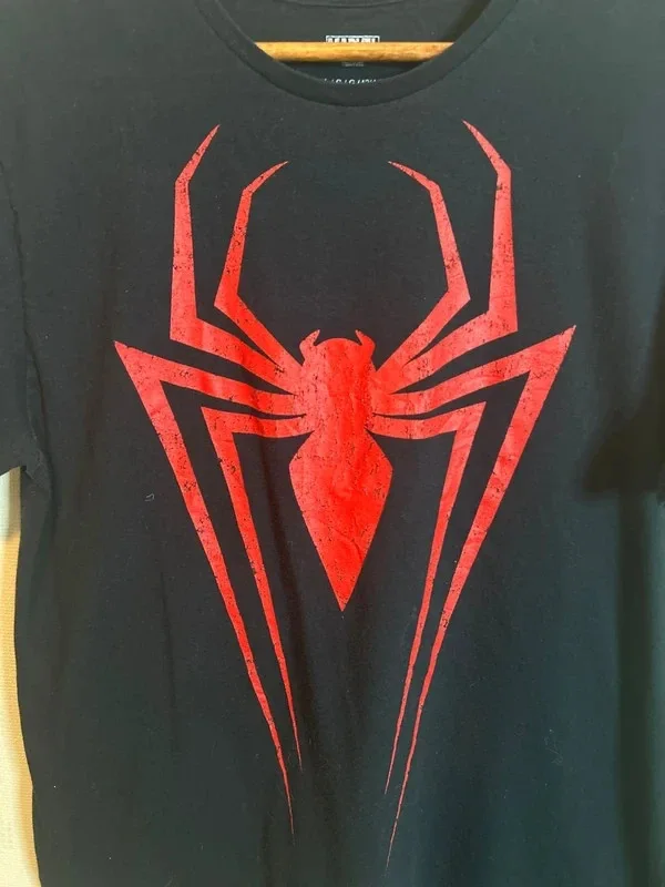 Marvel Spider-Man Miles Morales Graphic Mens Black T-Shirt Size Large, image 3