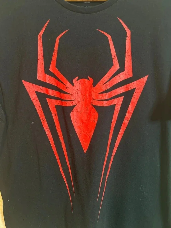 Marvel Spider-Man Miles Morales Graphic Mens Black T-Shirt Size Large, image 4