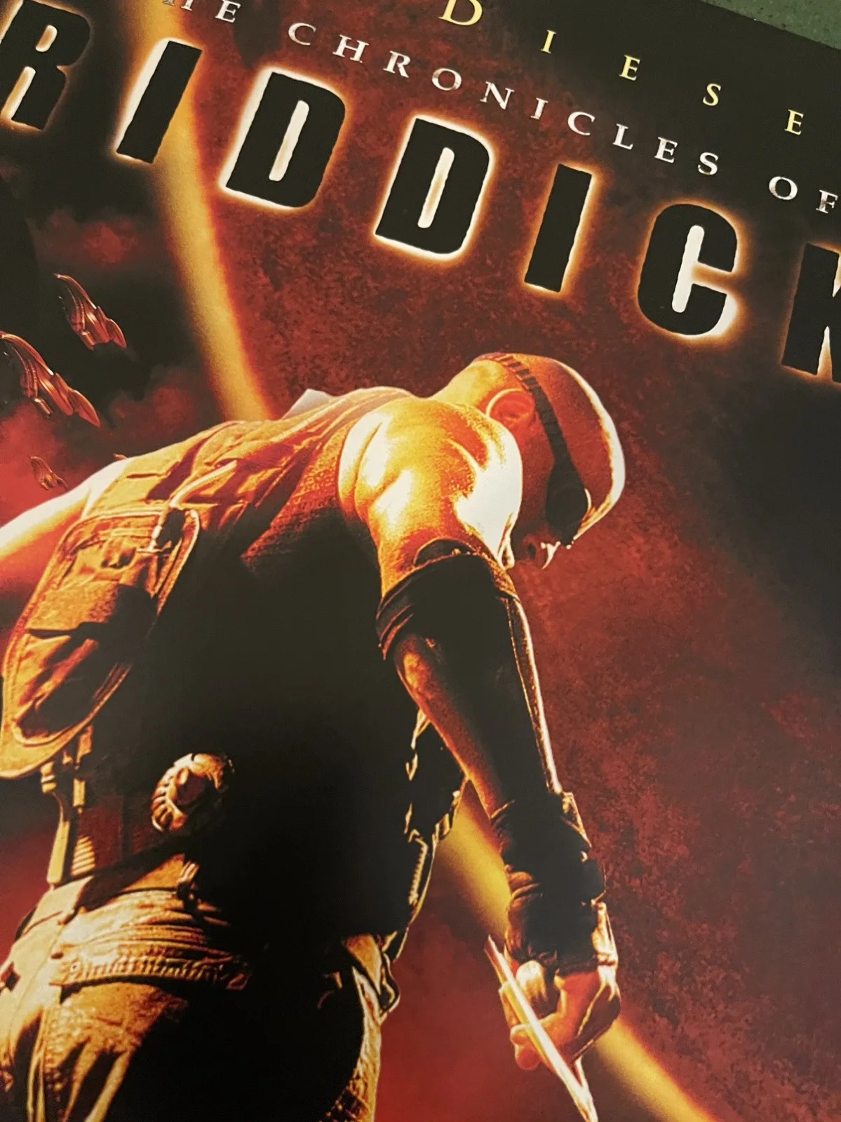 Original (2004) Chronicles of Riddick Video Shop Movie Promo Poster - A2 - RARE, изображение 3