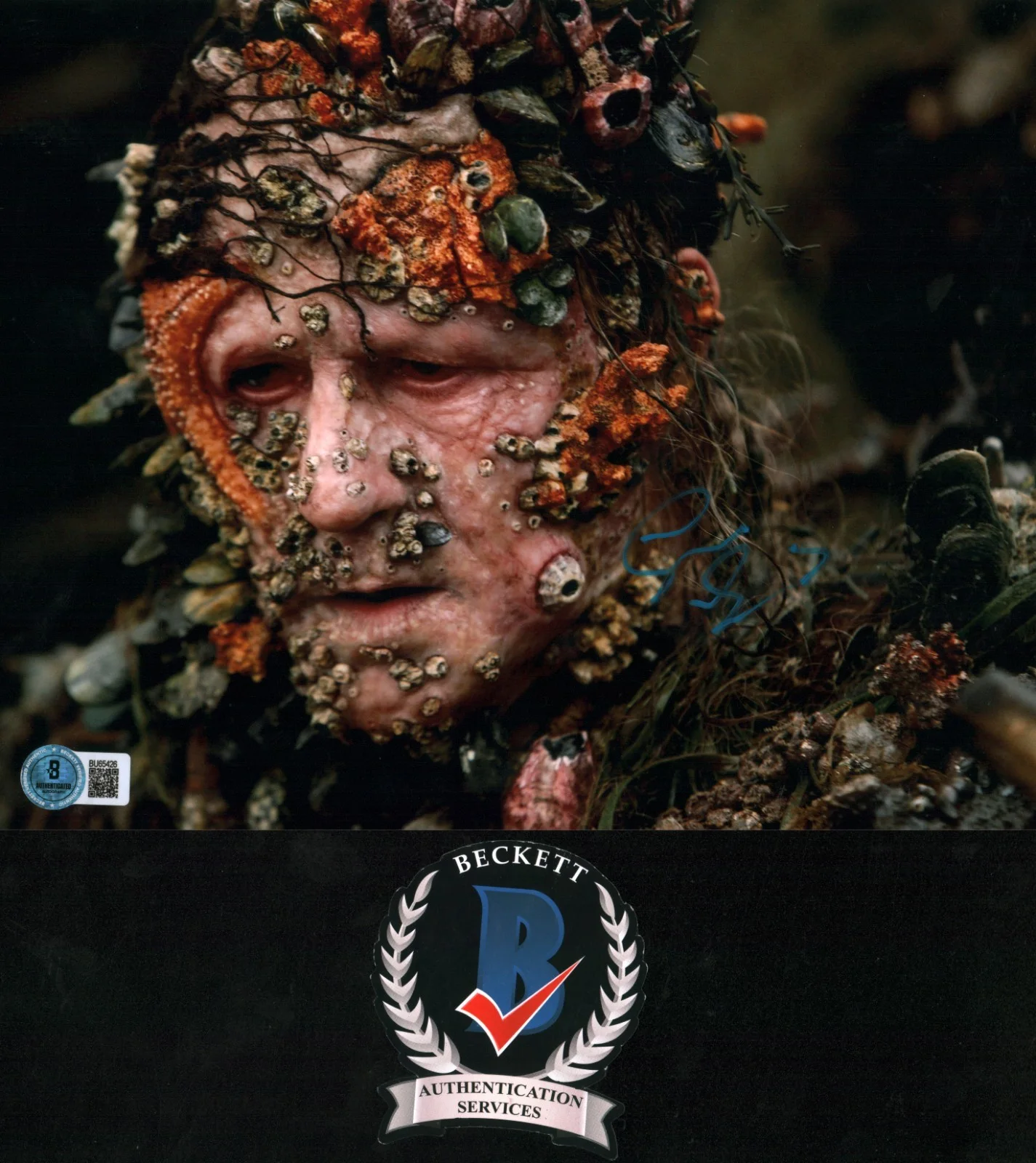 stellan skarsgard — Stellan Skarsgard Signed Pirates Of The Caribbean Bootstrap 8x10 Photo BAS COA