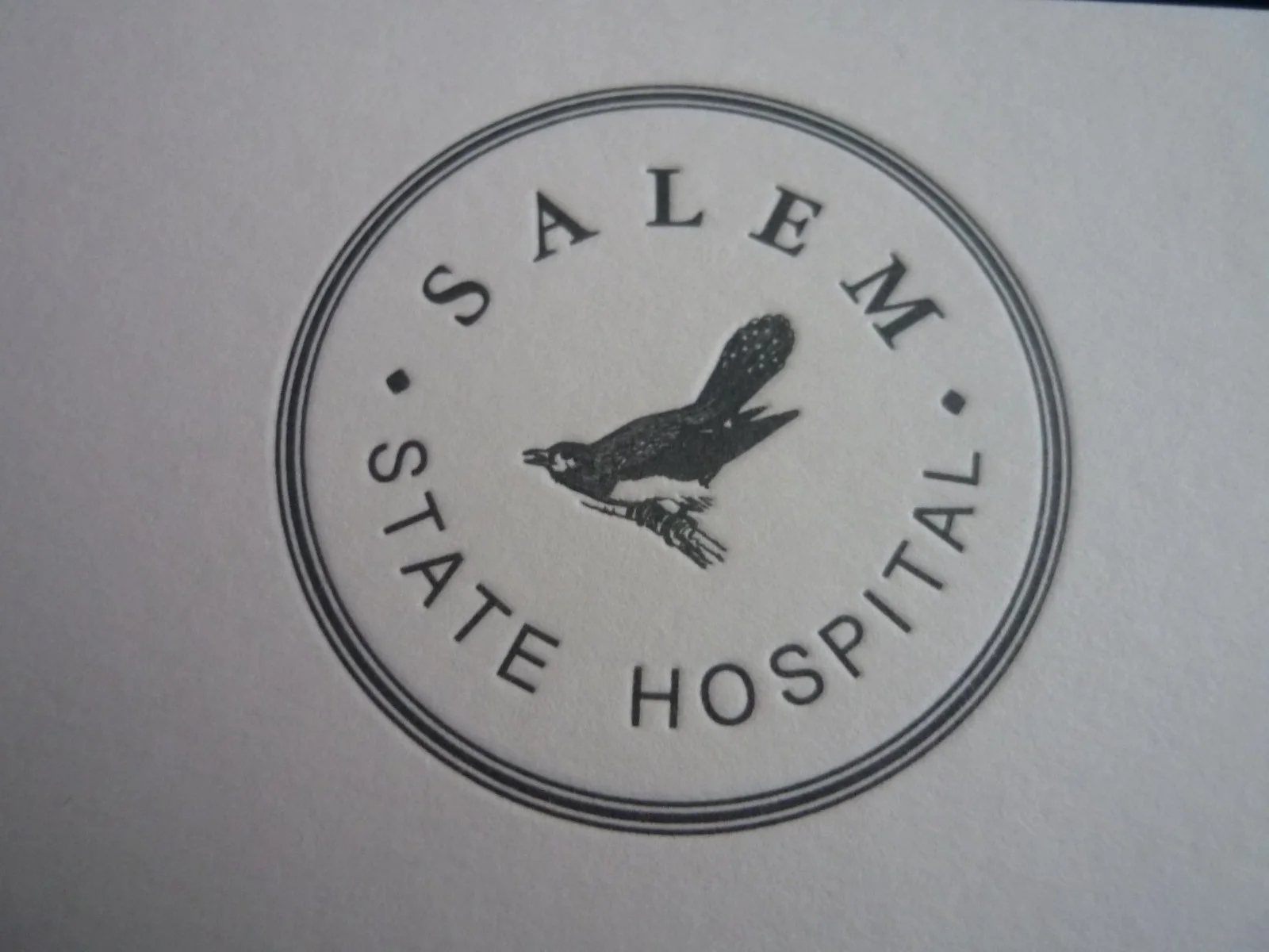 Replica prop boxed business card one flew over cuckoo's nest salem logo, изображение 4
