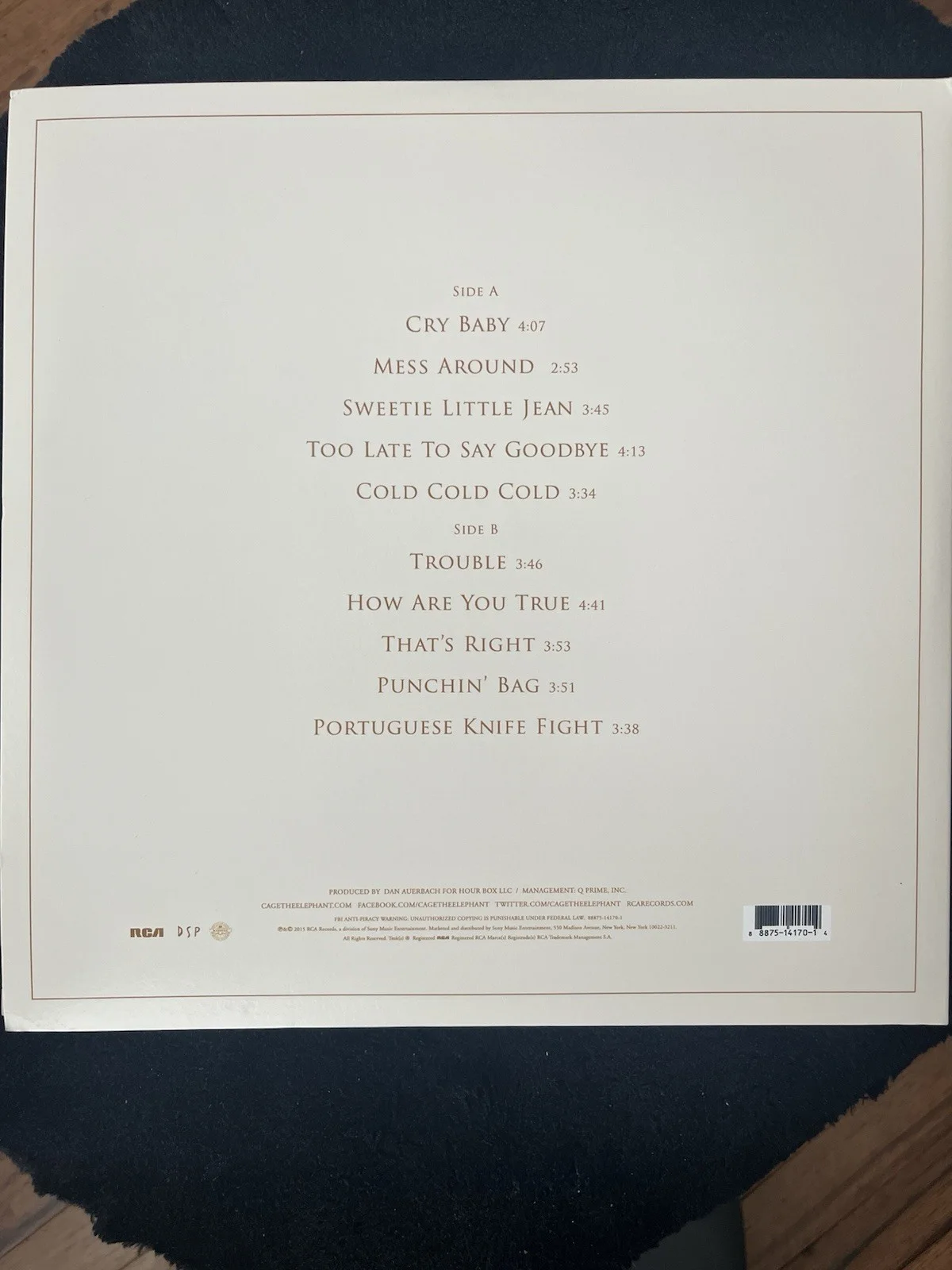 *Signed On Cover” Tell Me I’m Pretty Cage The Elephant Vinyl, image 3