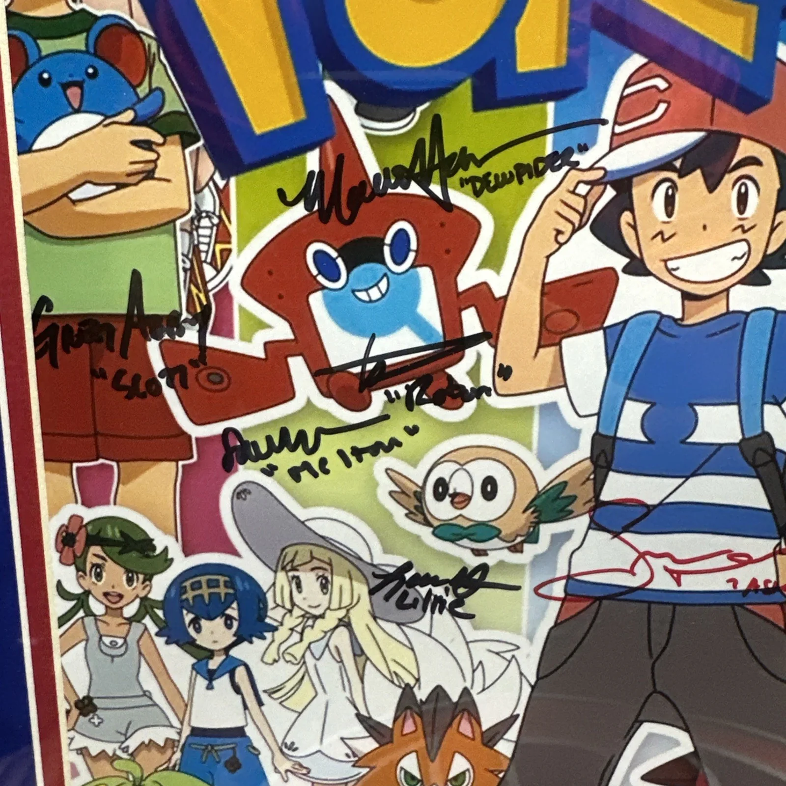 Sarah Natochenny — Sarah Natochenny + Other Pokémon Cast Members Autographed 11x17 Photo Signed JSA, изображение 2