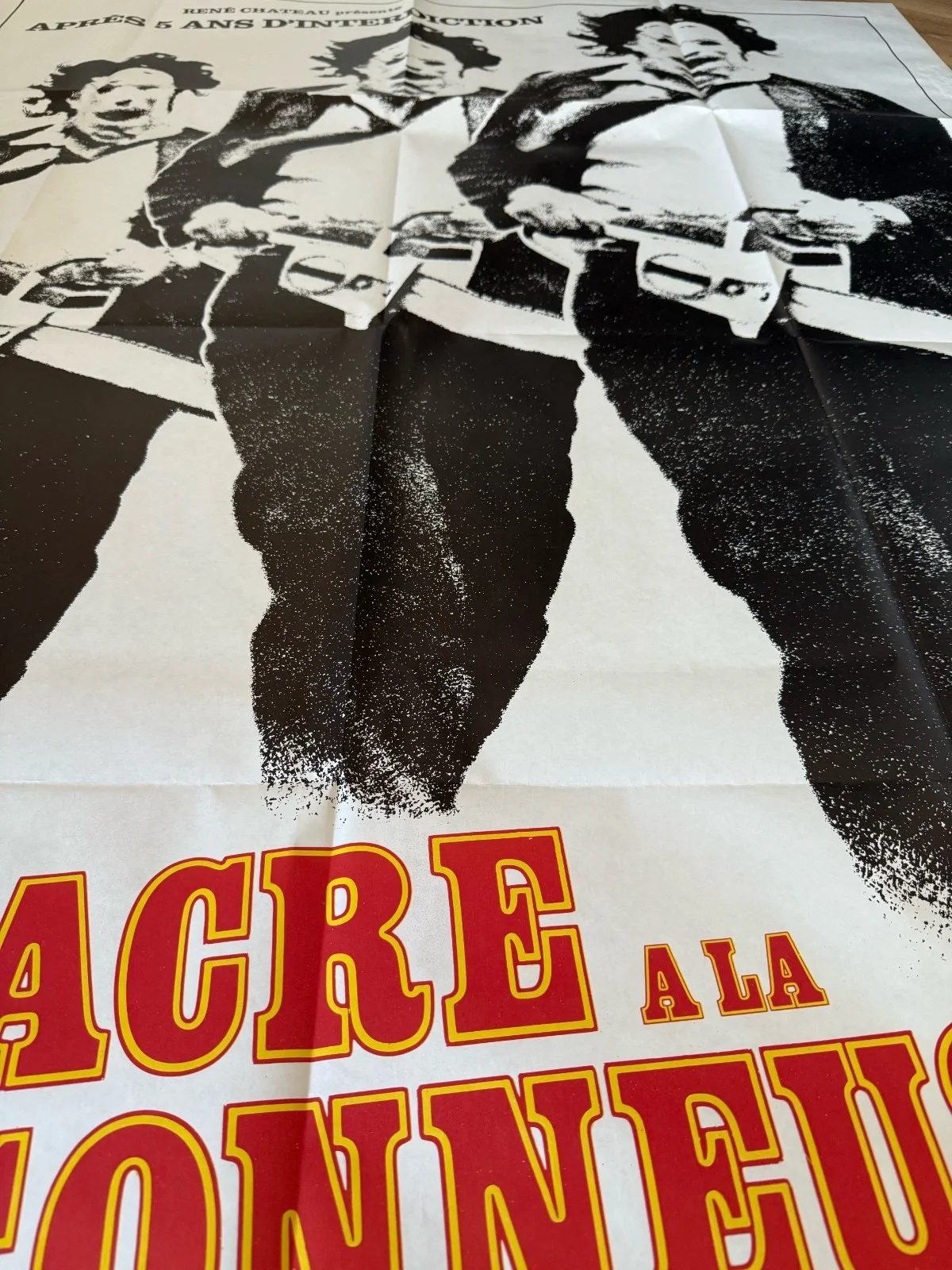 THE TEXAS CHAINSAW MASSACRE 1980 French Poster 120x160 – MASSACRE A LA TRONCONNE, изображение 4