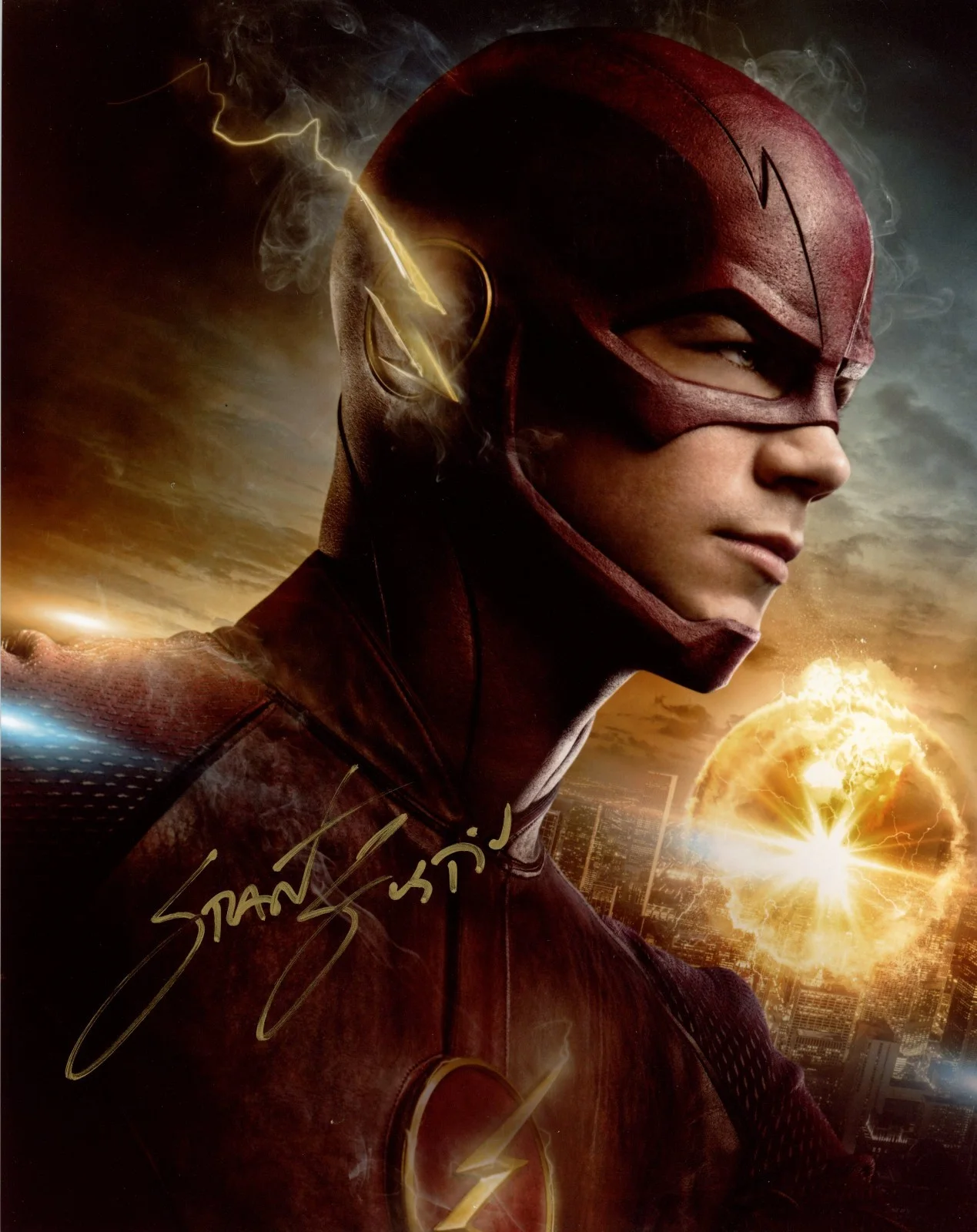 Grant Gustin — Grant Gustin The Flash 8x10 Signed Photo JSA Certified Autograph
