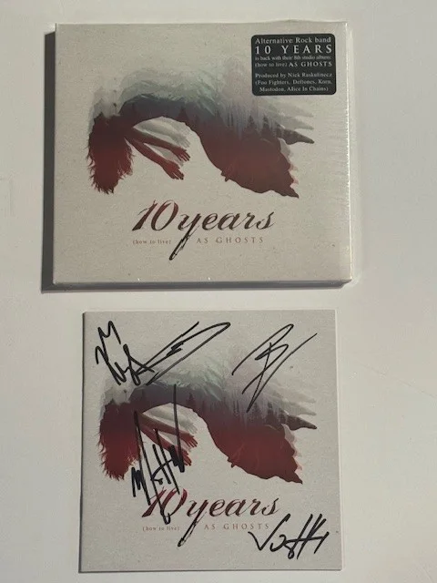 10 Years - (how to live) As Ghosts Autographed Signed CD, image 2