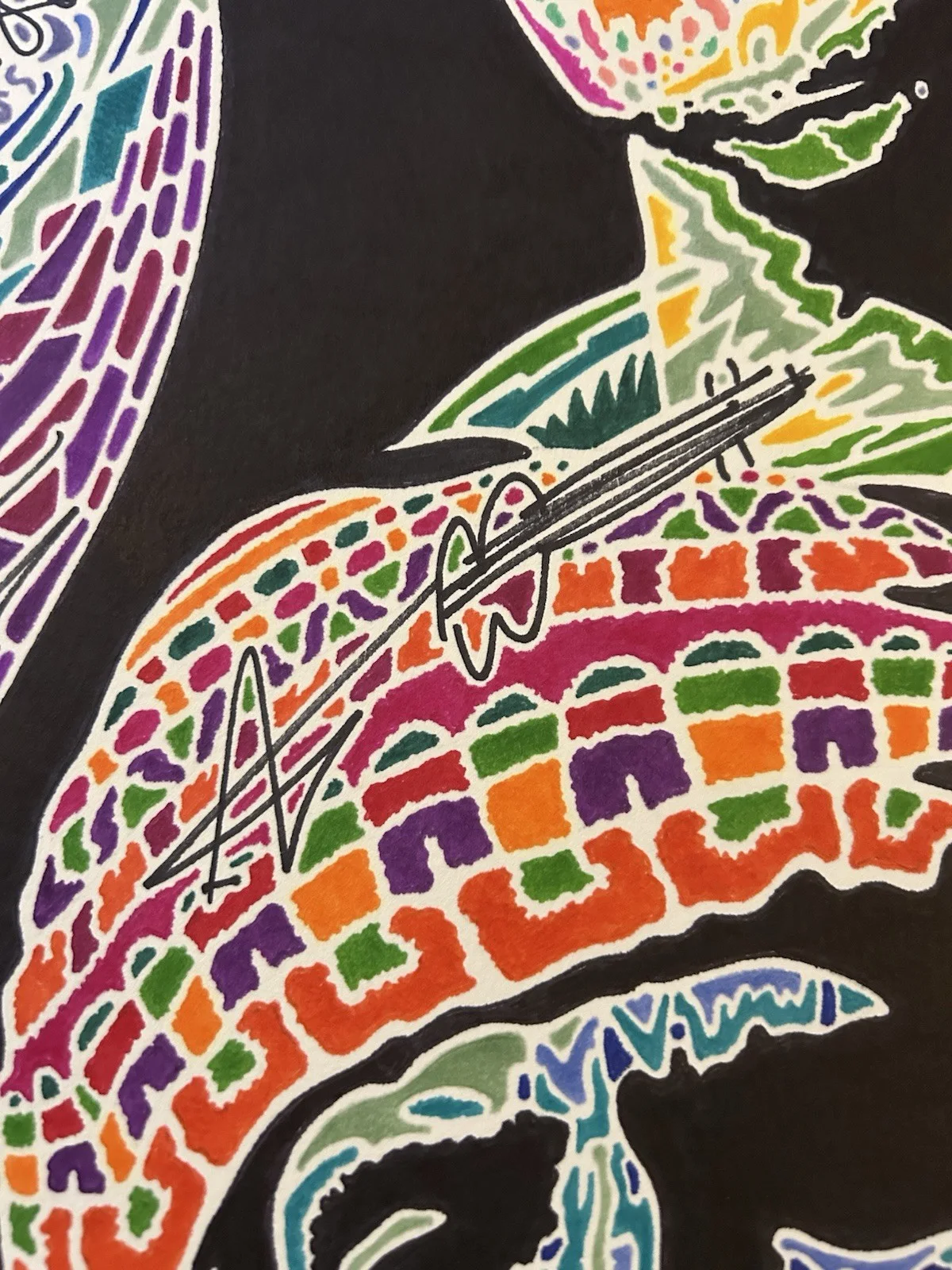 MDOU MOCTAR One Of A Kind 1/1 Band Signed/Autographed Original Art. MUST SEE., изображение 4