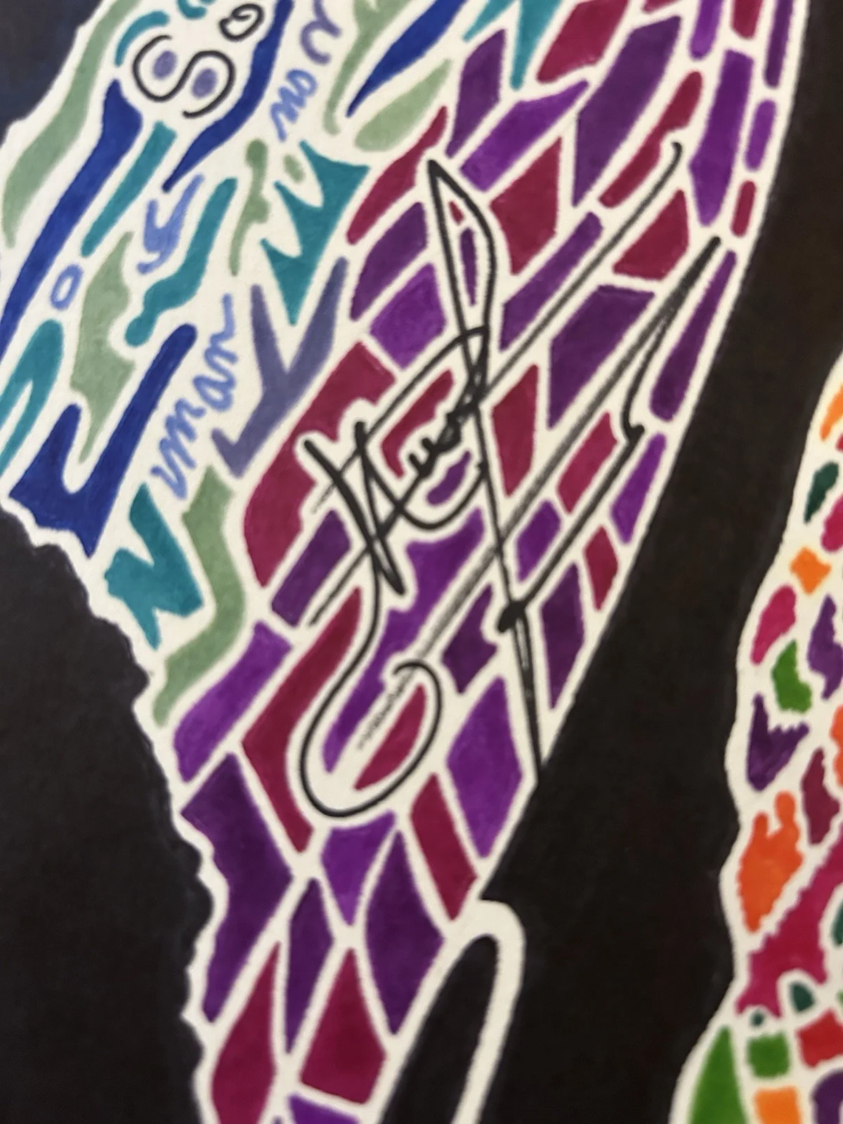MDOU MOCTAR One Of A Kind 1/1 Band Signed/Autographed Original Art. MUST SEE., изображение 5