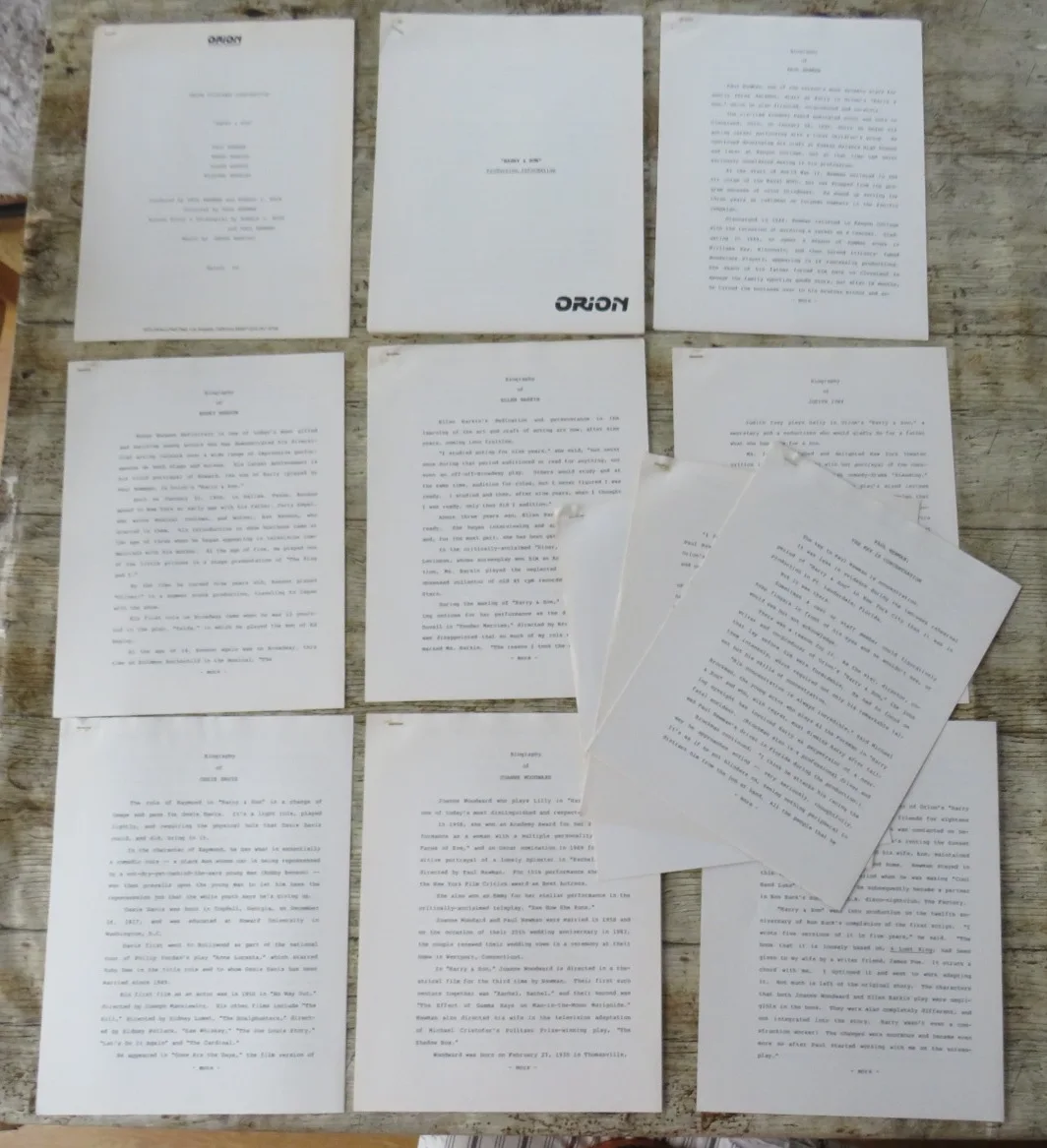 HARRY & SON ORIGINAL 1984 CINEMA FILM MOVIE PRESS KIT Paul Newman 8 PHOTOS 80's, изображение 3