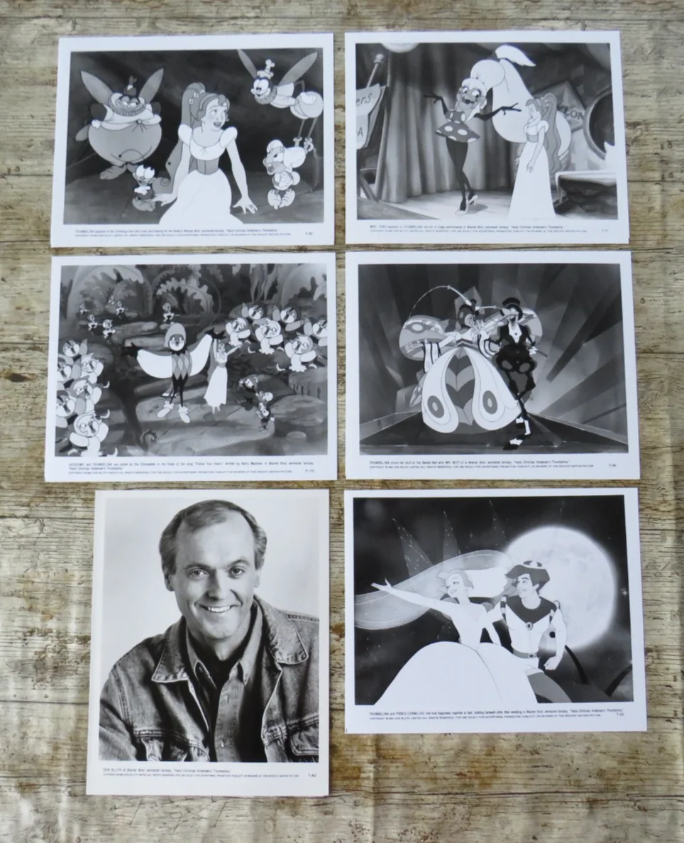 THUMBELINA DON BLUTH'S ORIGINAL 1994 CINEMA FILM MOVIE PRESS KIT 6 PHOTOS RARE, изображение 4