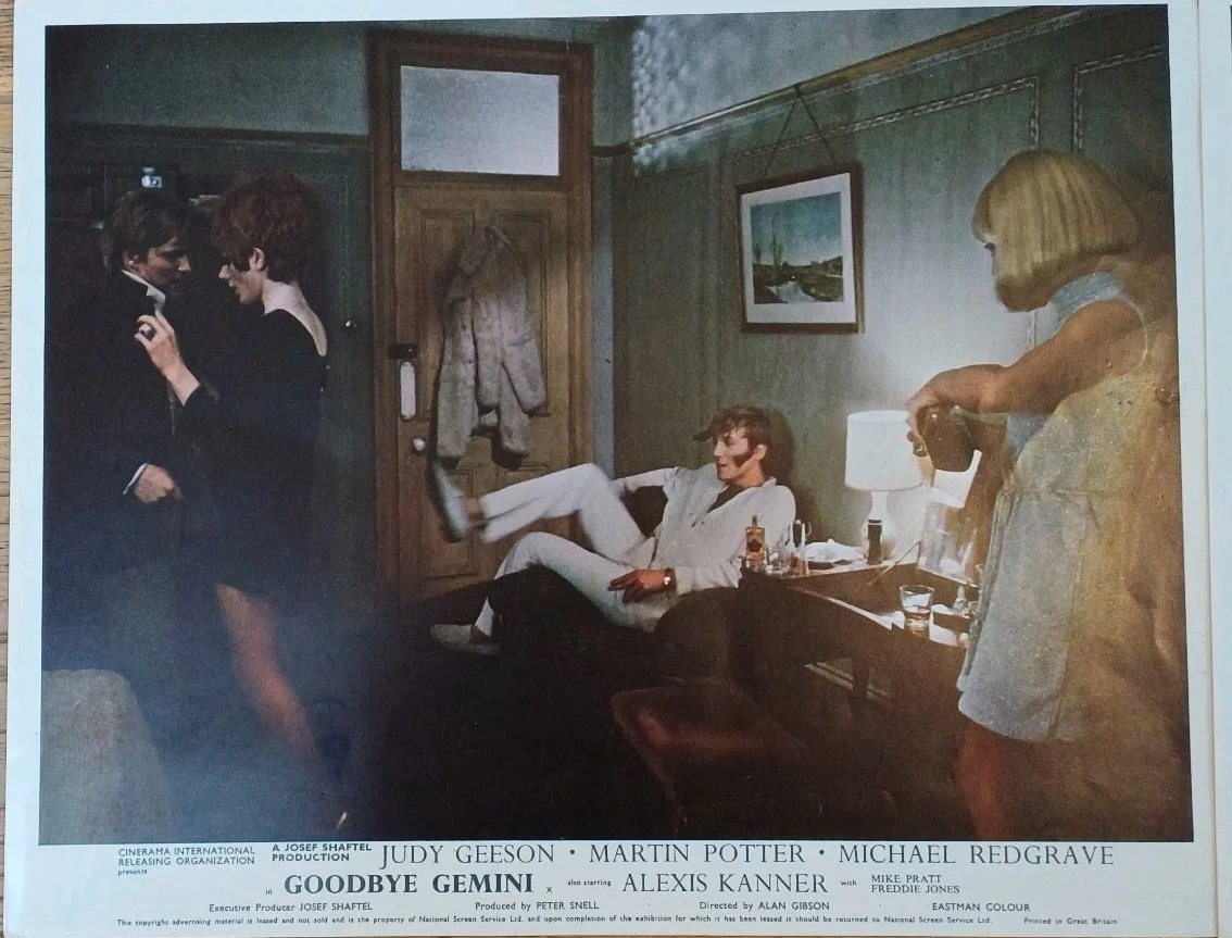Goodbye Gemini 8 Original Lobby Card Alexis Kanner Transvestite Stripper Fishnet, image 4