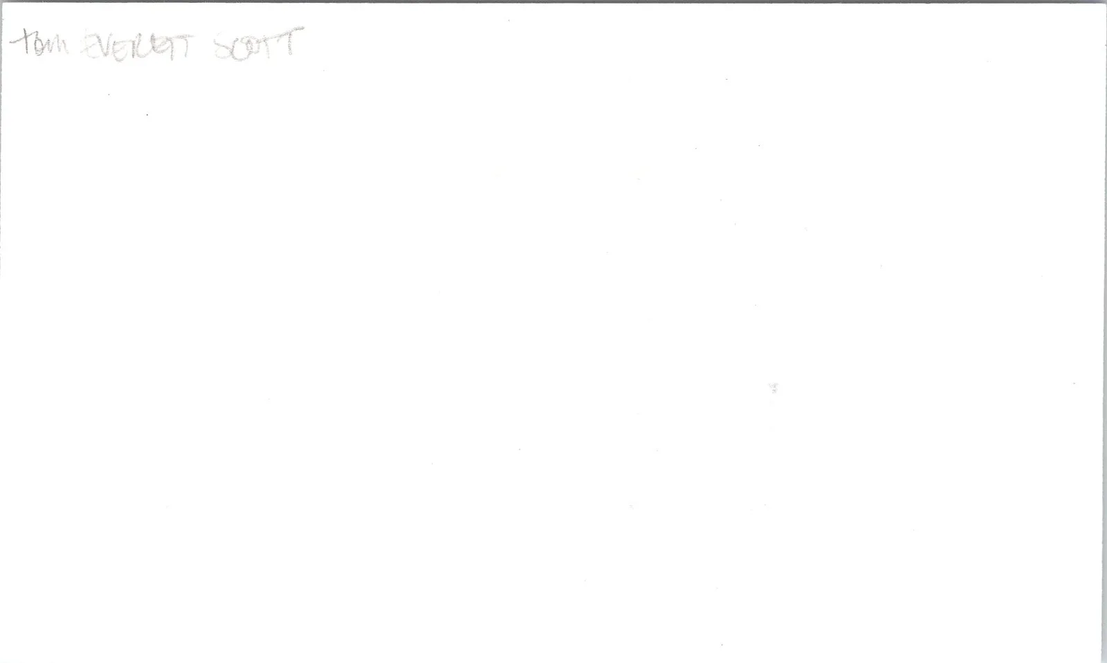 Tom Everett Scott — Tom Everett Scott Signed 3x5 Index Card That Thing You Do Autographed, image 2