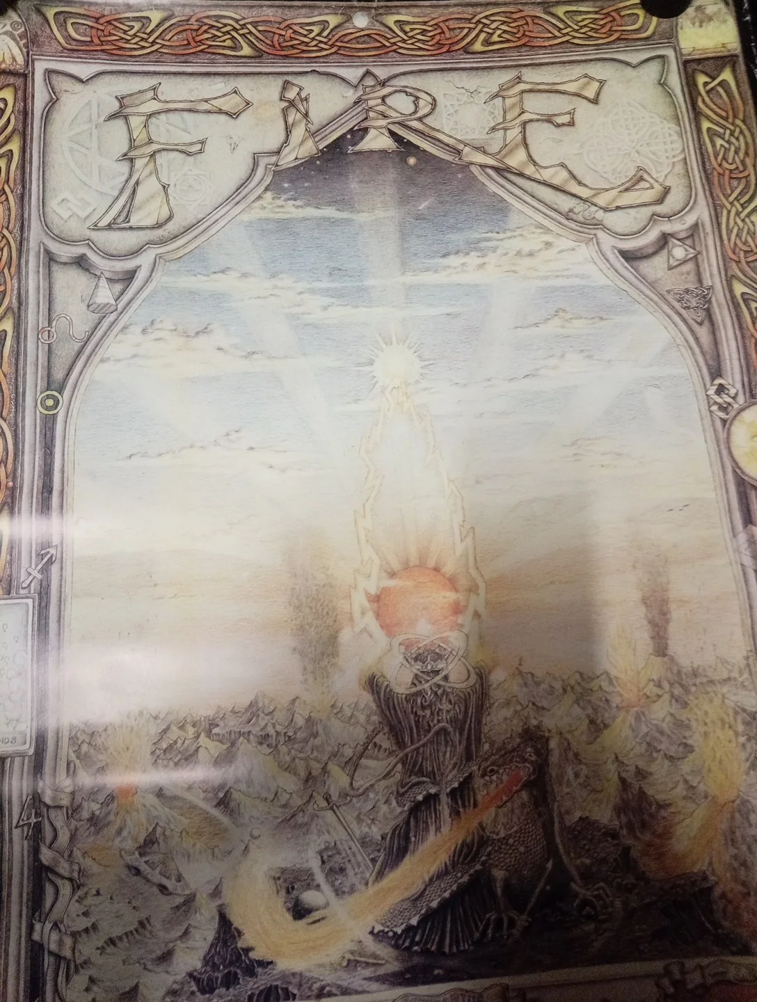 Athena Original - VINTAGE ELEMENTS 'FIRE' POSTER FROM 1980, image 2