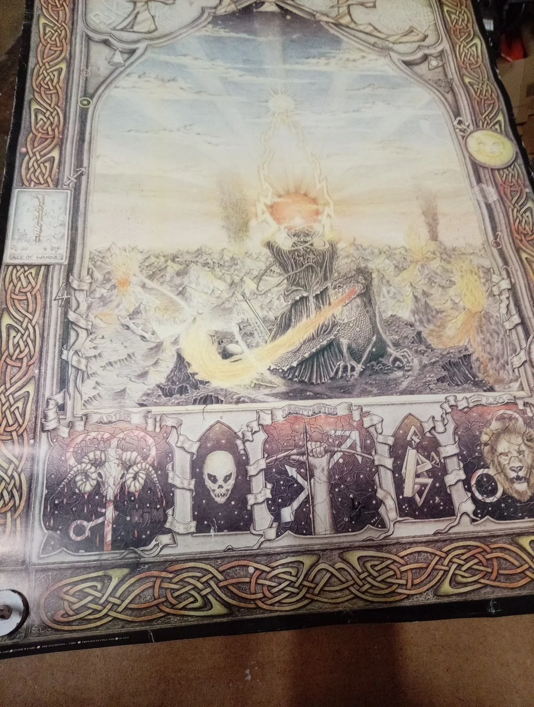 Athena Original - VINTAGE ELEMENTS 'FIRE' POSTER FROM 1980, image 3