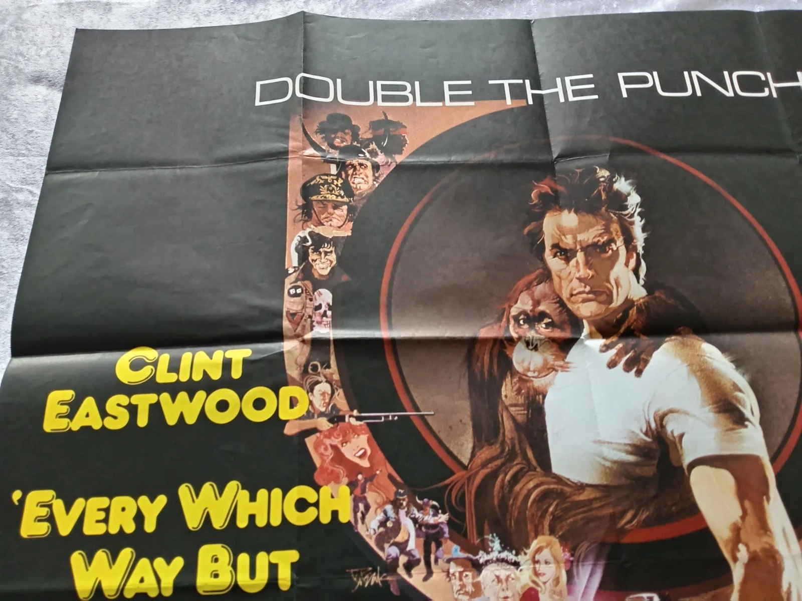 EVERY WHICH WAY BUT LOOSE/ANY WHICH WAY YOU CAN CLINT EASTWOOD UK QUAD POSTER, изображение 2