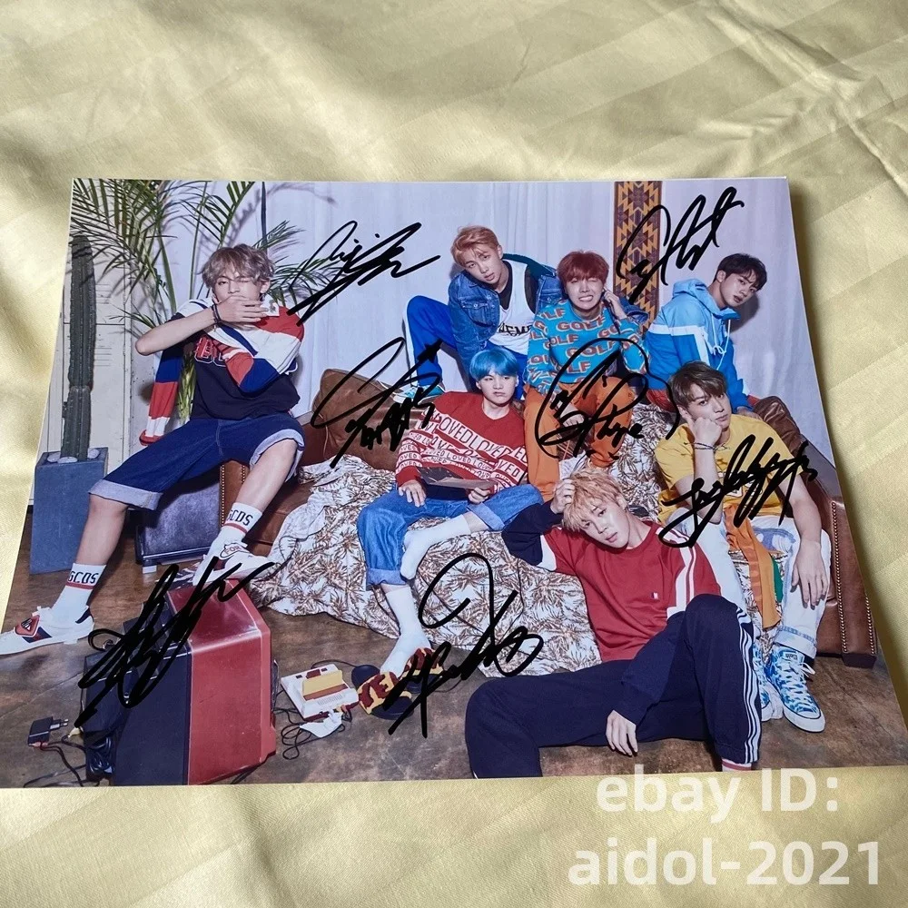BTS GROUP Autographed Signed Photo 8*10 Autographs K-POP Collection 2025C, image 2