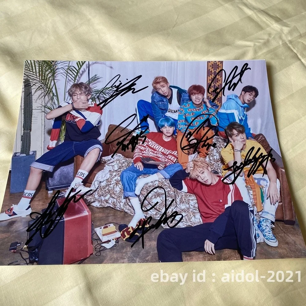 BTS GROUP Autographed Signed Photo 8*10 Autographs K-POP Collection 2025C, image 4