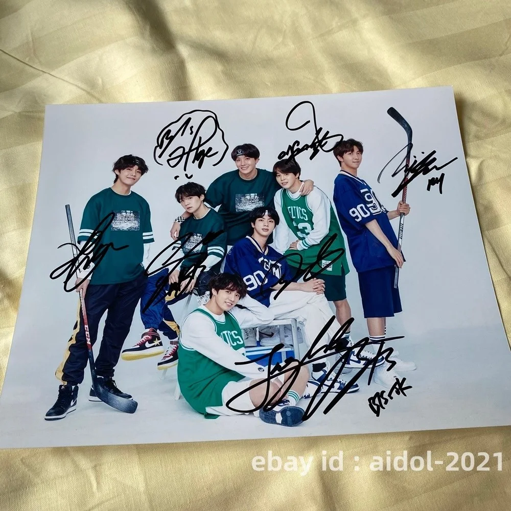 BTS GROUP Autographed Signed Photo 8*10 Autographs K-POP Collection 2025D, image 4