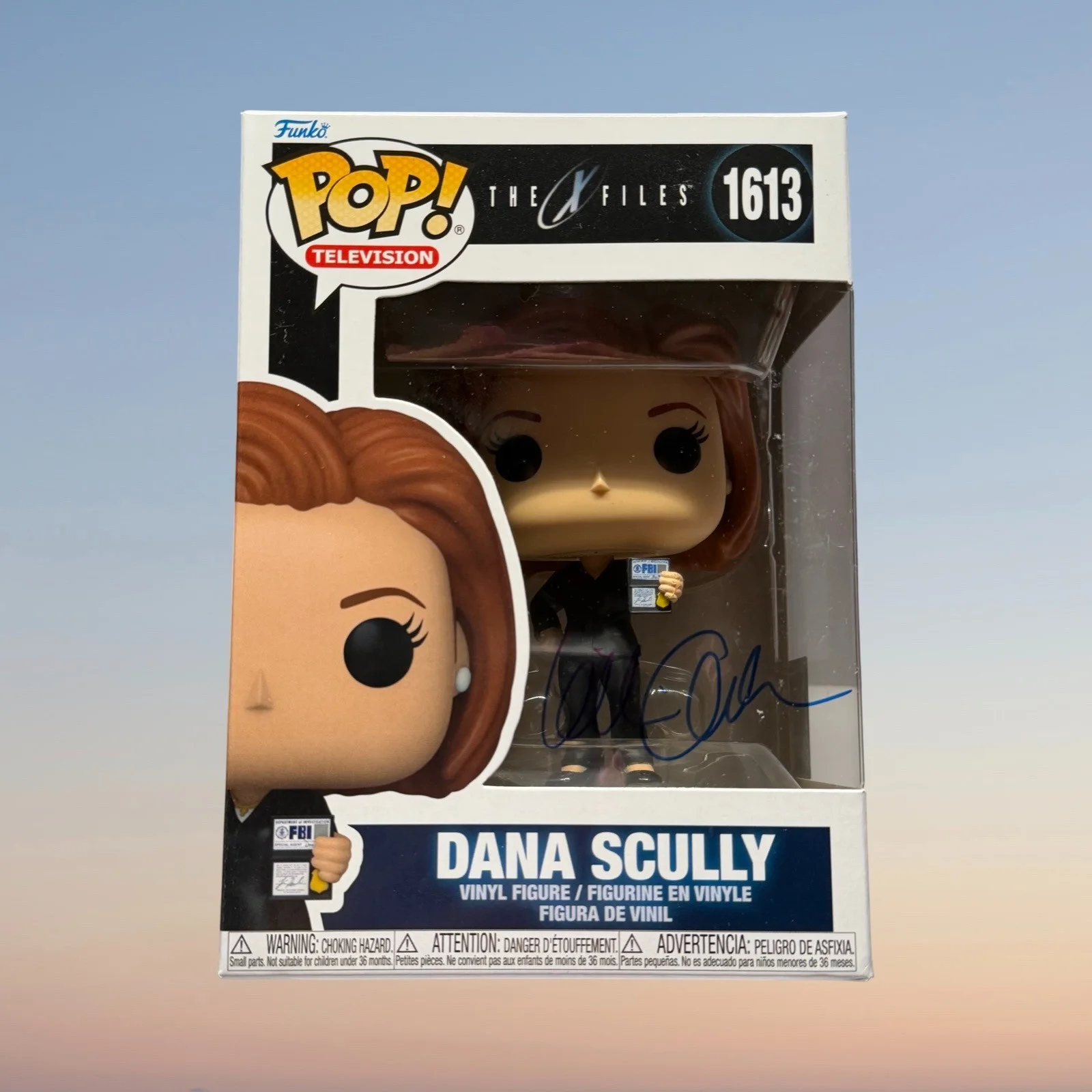Gillian Anderson — Funko Pop X-Files Dana Scully #1613 Gillian Anderson Autographed Signed COA