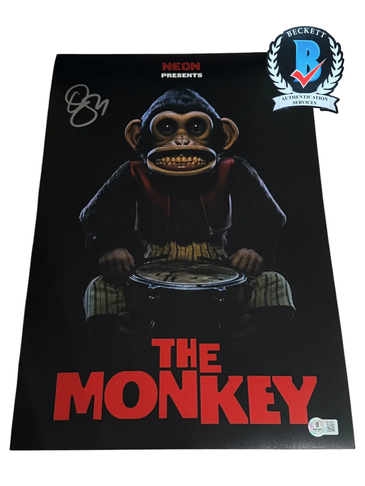 Osgood Perkins — OSGOOD PERKINS SIGNED AUTOGRAPH THE MONKEY 12x18 PHOTO BECKETT COA BQ45892