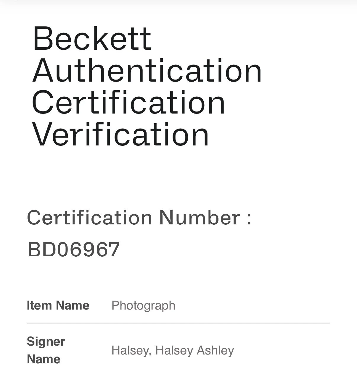ASHLEY HALSEY SIGNED AUTOGRAPH 11x14 ROLLING STONES PHOTO BECKETT BD06967, изображение 4