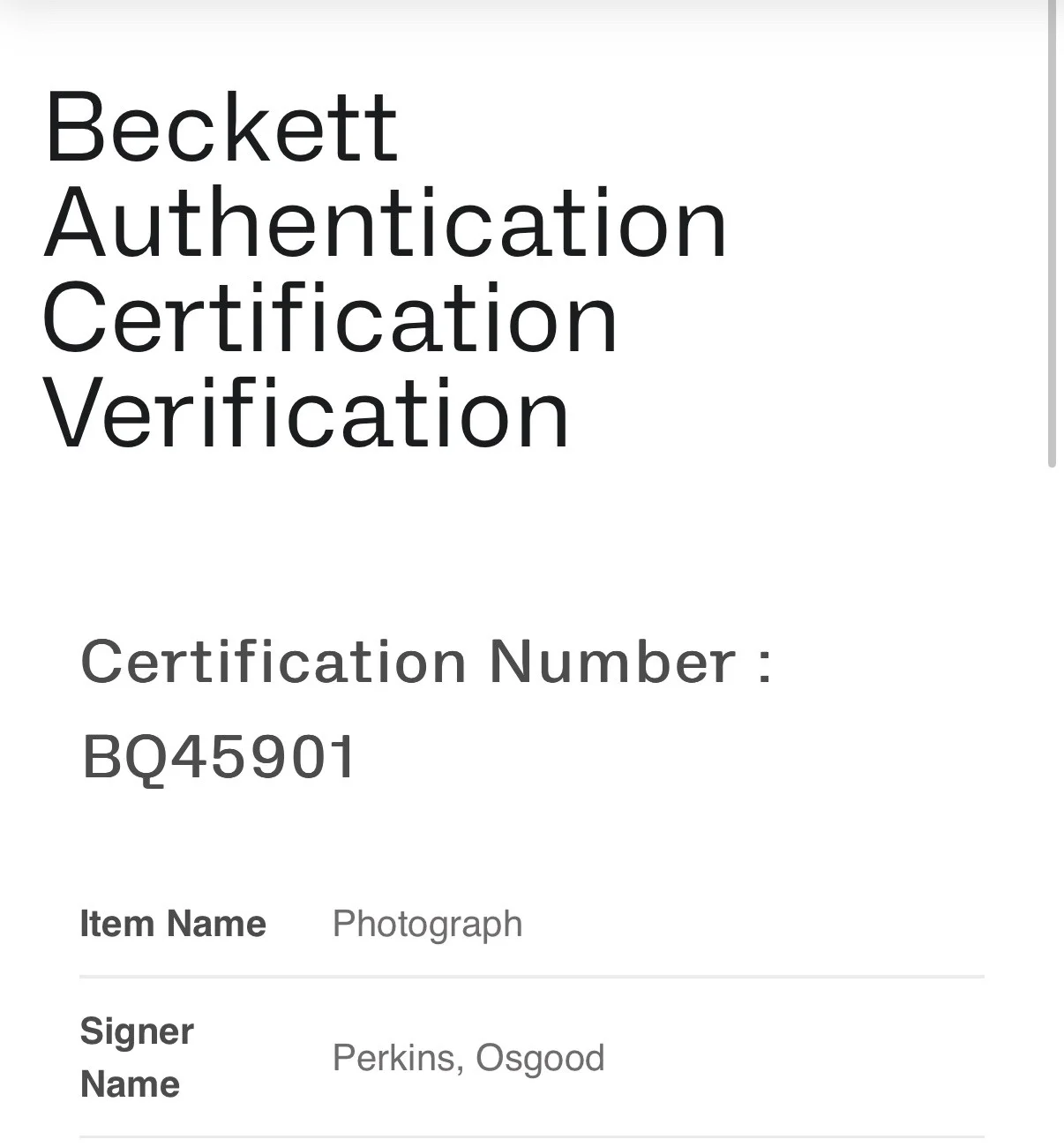 Osgood Perkins — OSGOOD PERKINS SIGNED AUTOGRAPH LONGLEGS 12x18 PHOTO BECKETT COA BQ45801, изображение 4