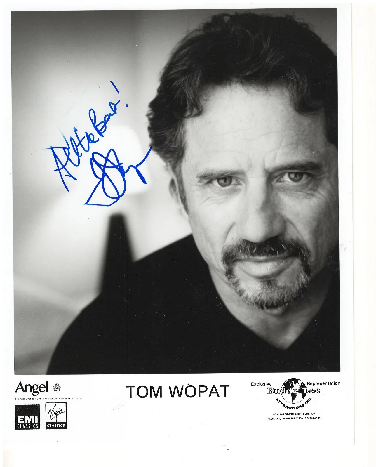 TOM WOPAT — TOM WOPAT LUKE DUKE DUKES OF HAZZARD RARE SIGNED PHOTO