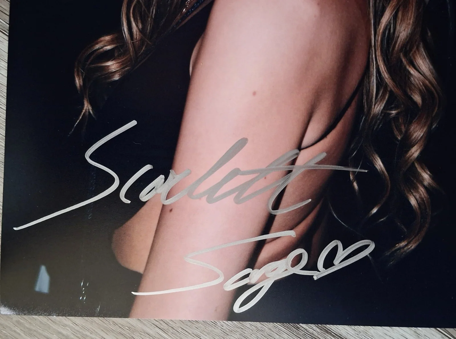 Scarlett Sage Signed 8x12" Original PHOTO #2 - Blonde Babe, изображение 2