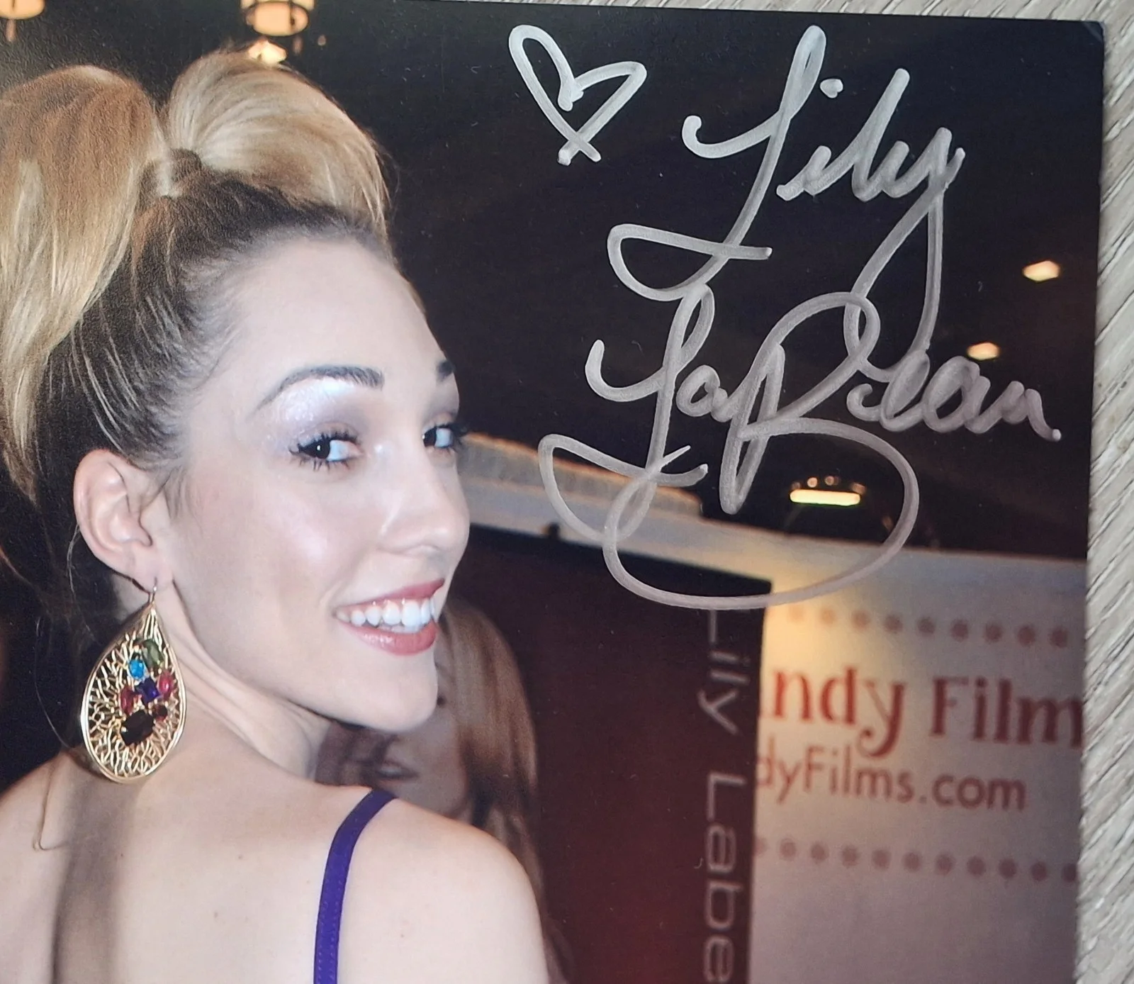 Lily Labeau Signed 8x12" Original PHOTO #1 - Purple Princess, image 2